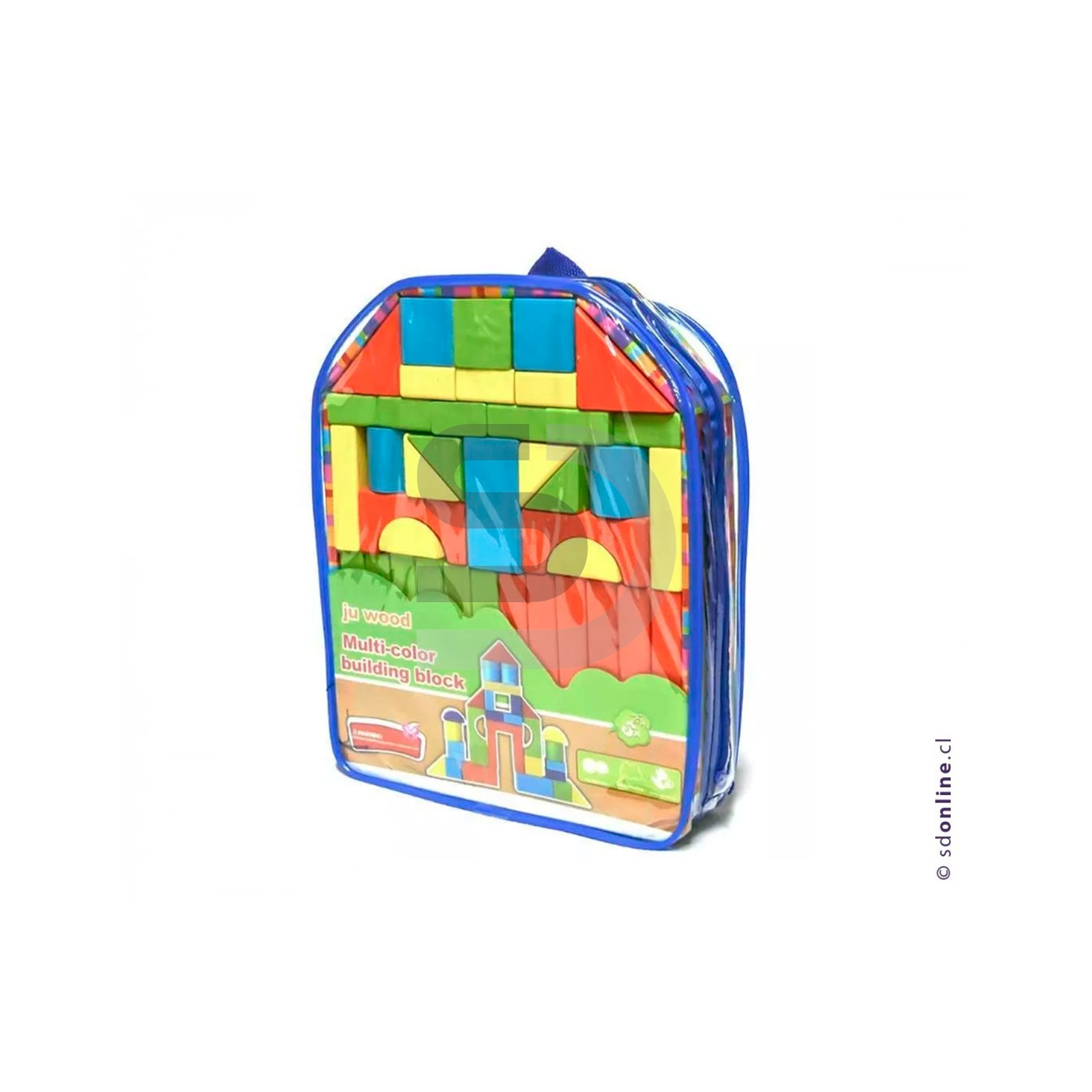 Bloques de madera mochila con 33pza 1