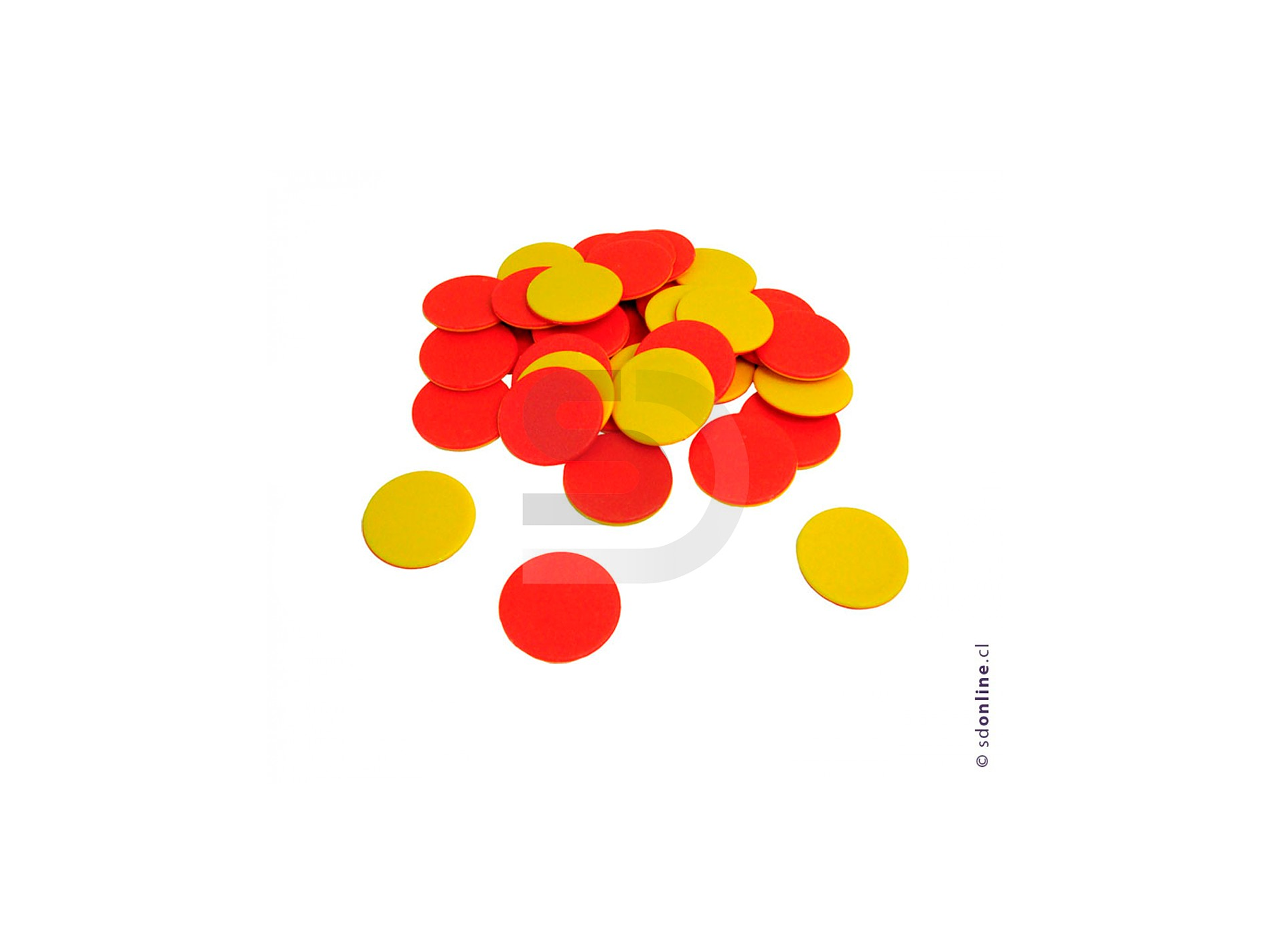 Fichas plásticas bicolor set 200pza 1