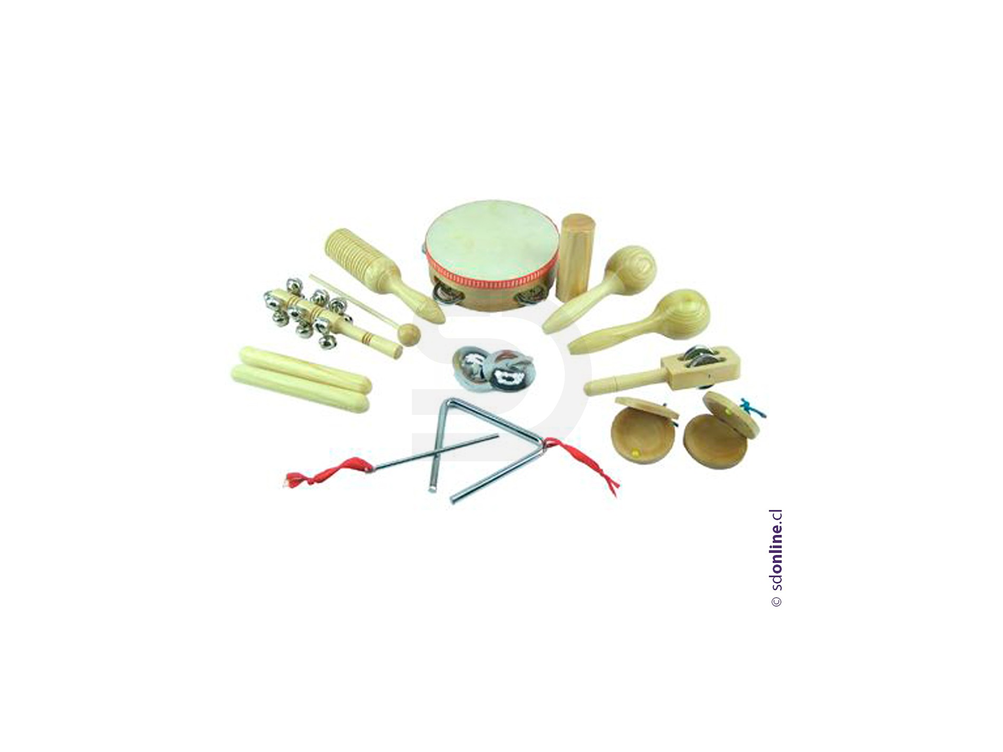 Maleta musical madera 10pza 1