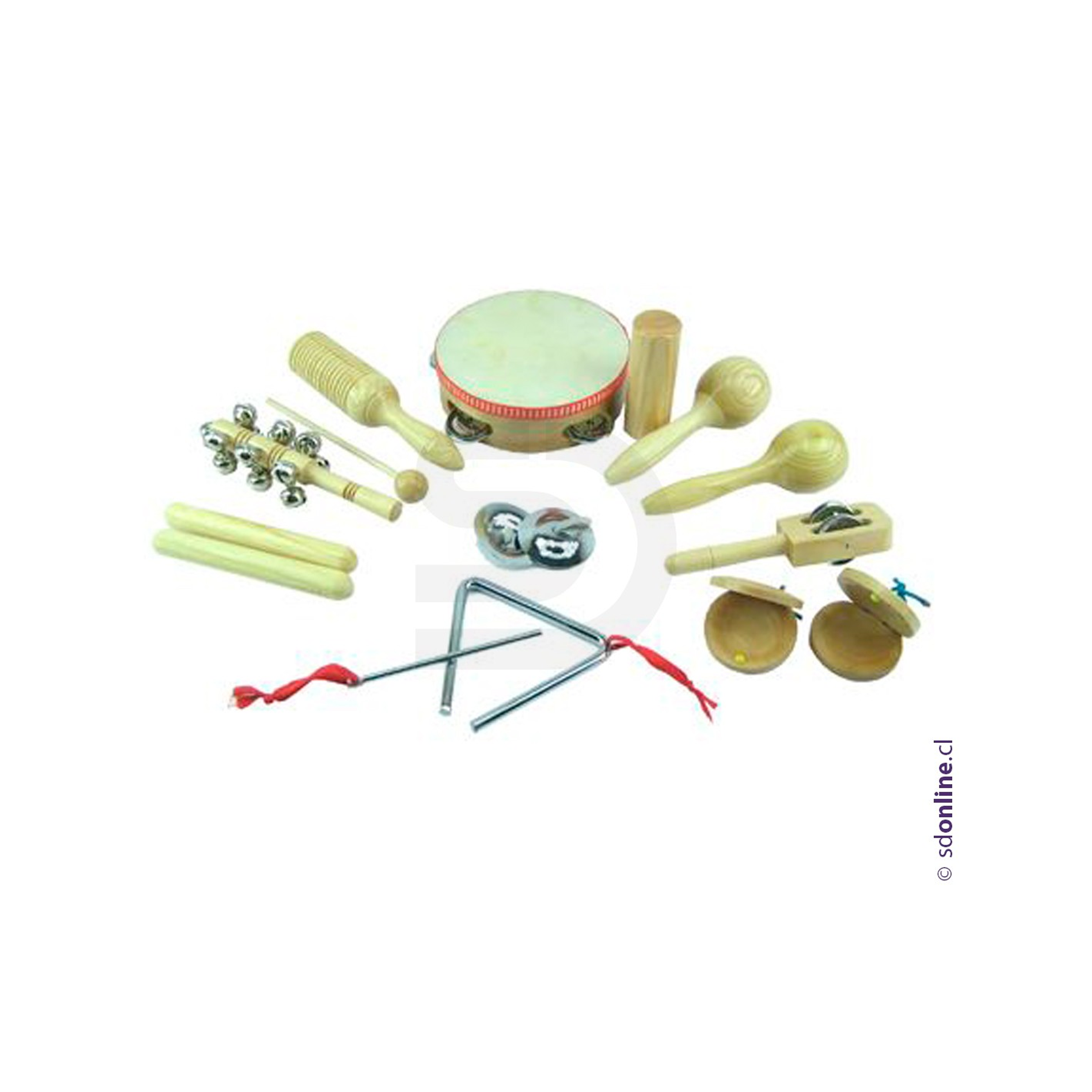 Maleta musical madera 10pza 1