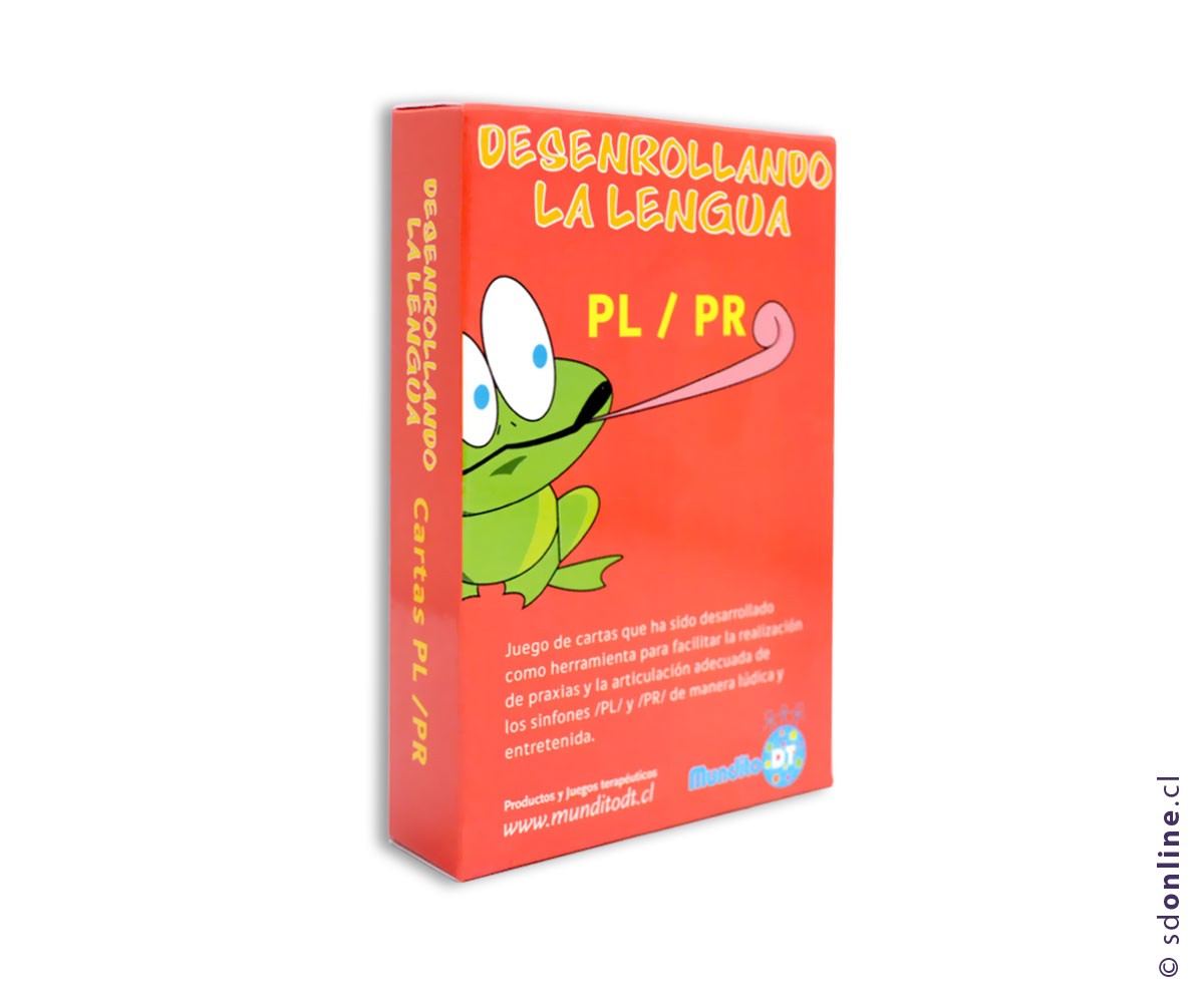 Naipe cartas desenrollando la lengua PL-PR