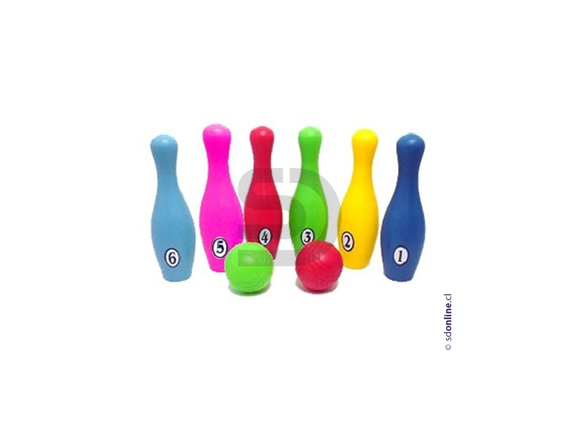 Palitroques PVC 6 und. más 2 pelotas 1