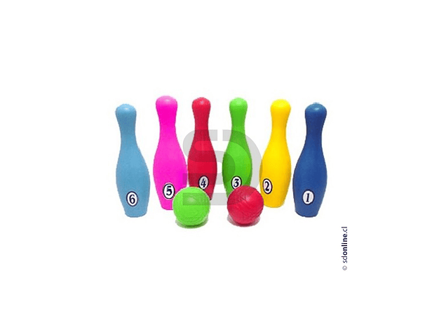 Palitroques PVC 6 und. más 2 pelotas 1