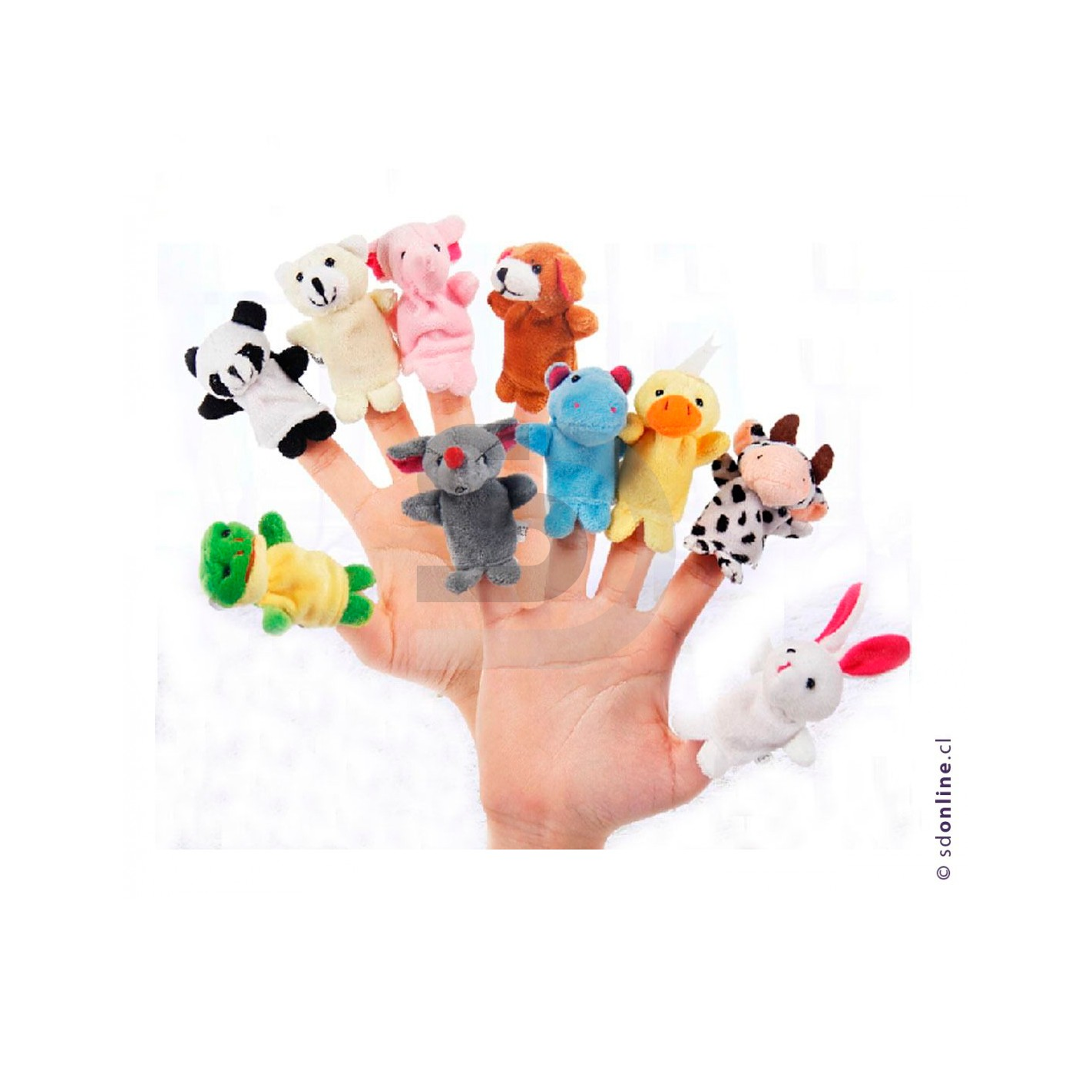 Títeres de dedos animales 10Und 1
