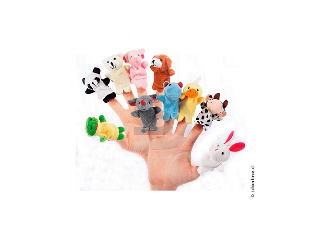 Títeres de dedos animales 10Und 1