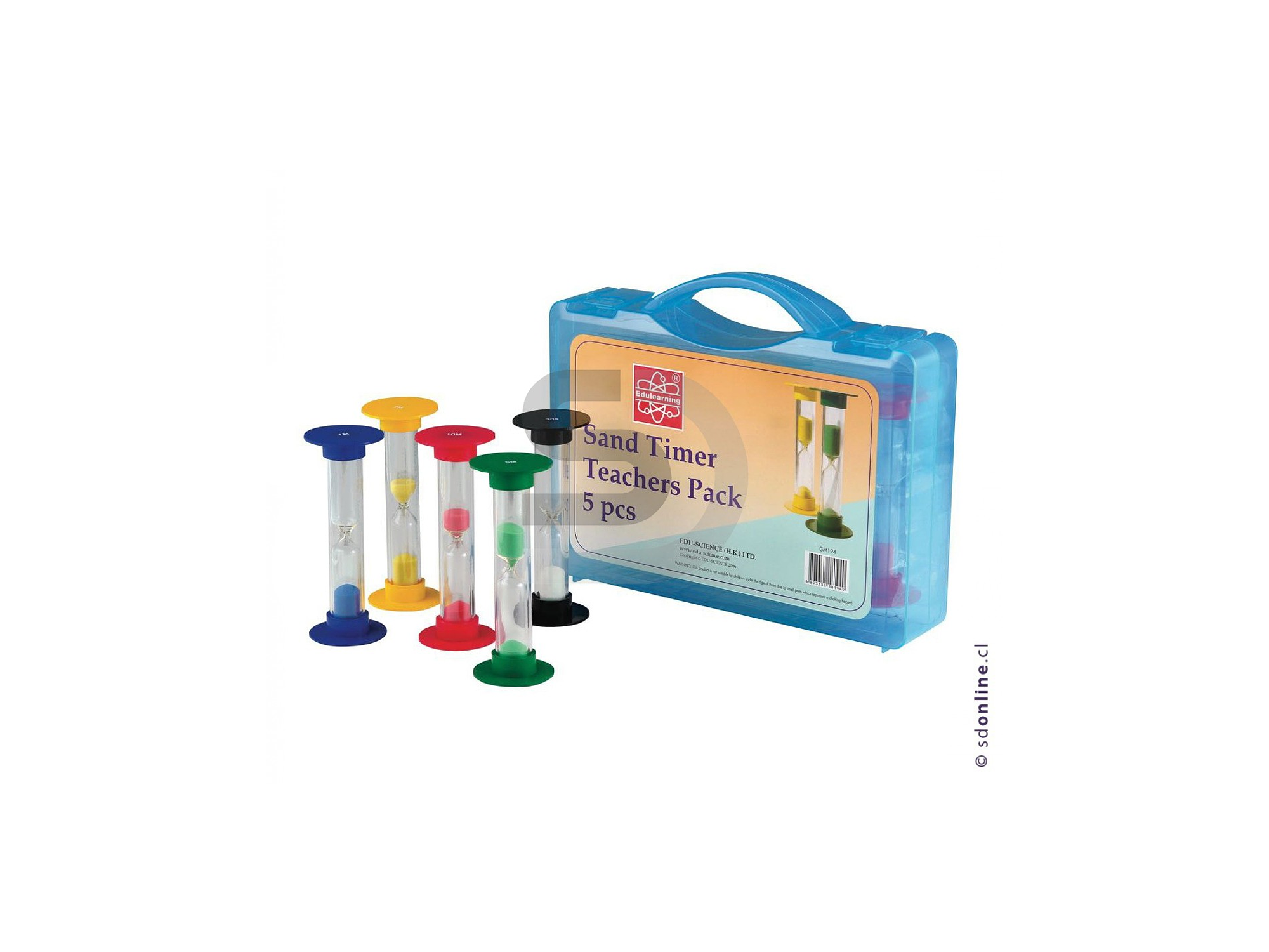 Reloj de arena maleta diferentes tiempo set de 5 Pzs. 1