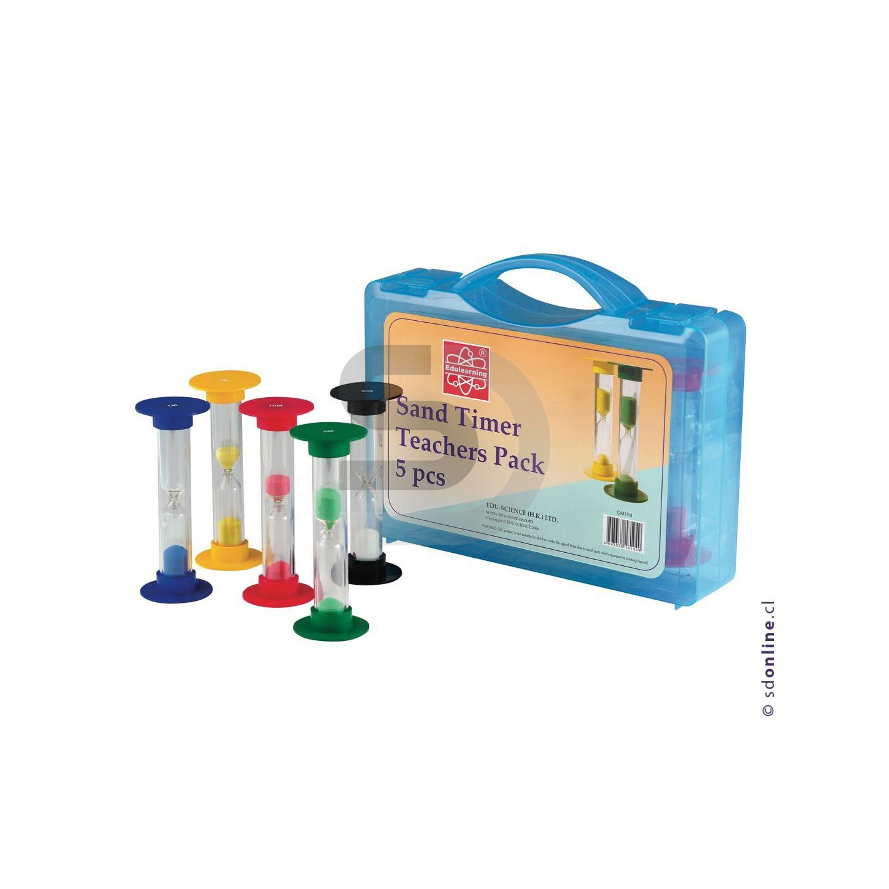 Reloj de arena maleta diferentes tiempo set de 5 Pzs. 1