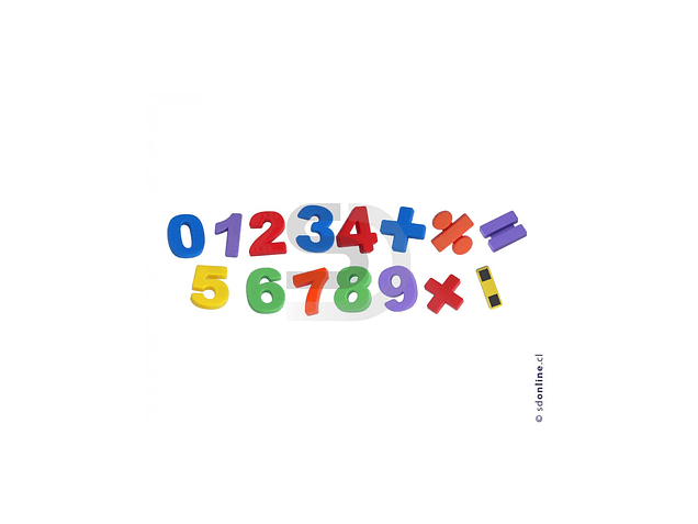 Números magneticos 56Pza 1