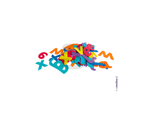 Letra goma eva 300Pza 1