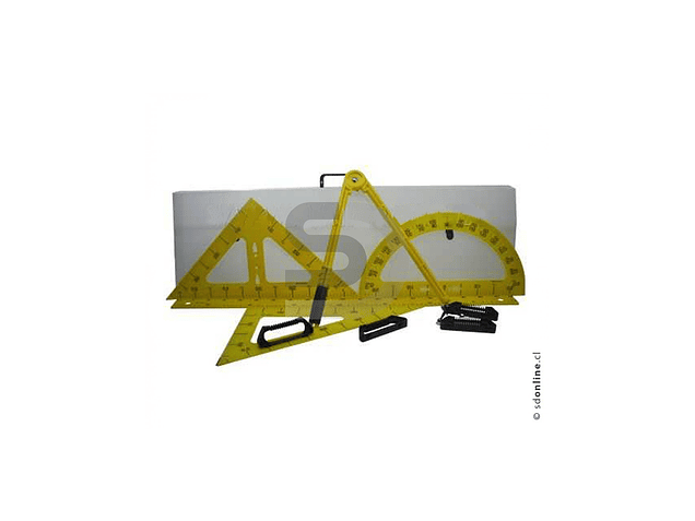 Juego geométrico para pizarra set 5 unid 1