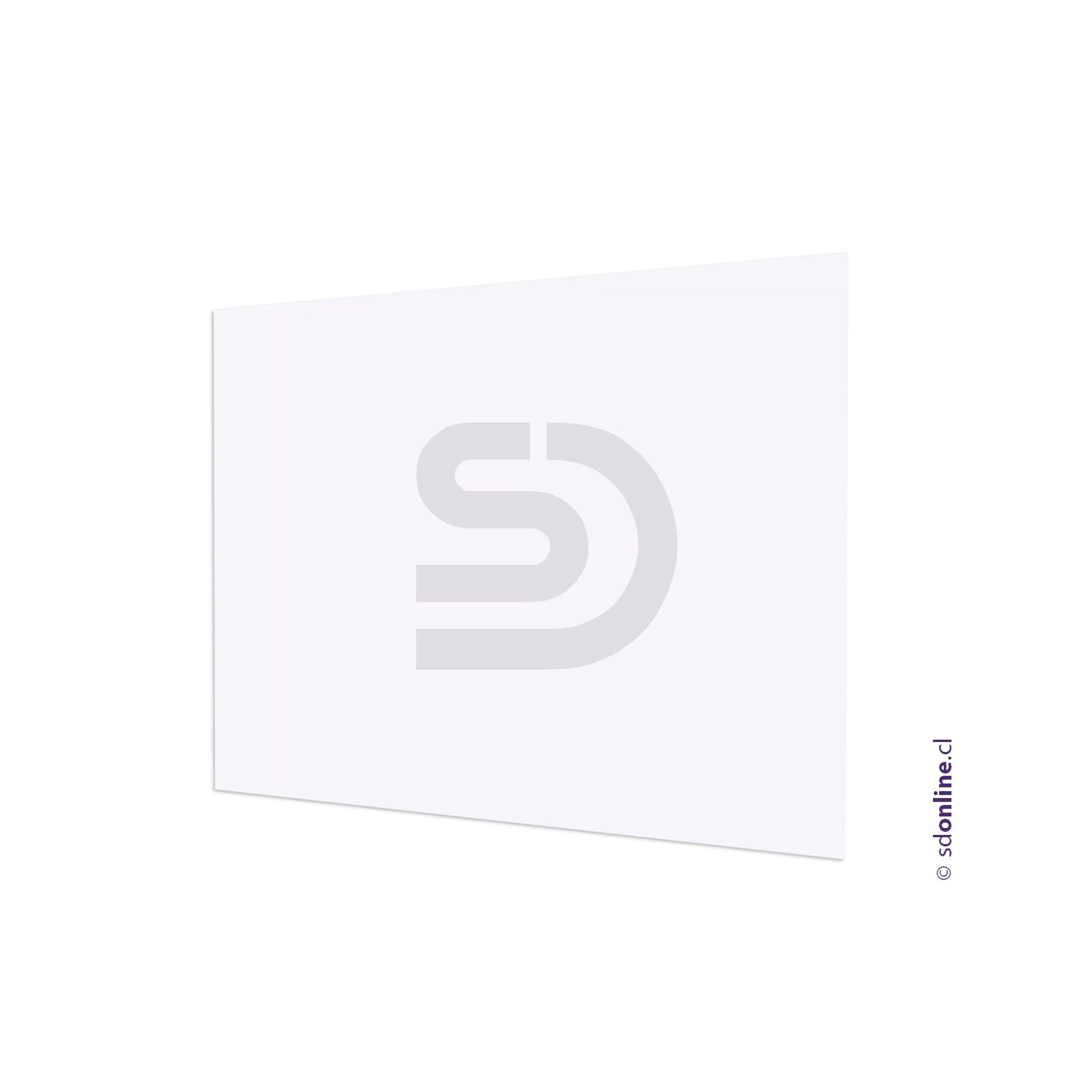 Pizarra blanca 25X30 cm sin borde 1