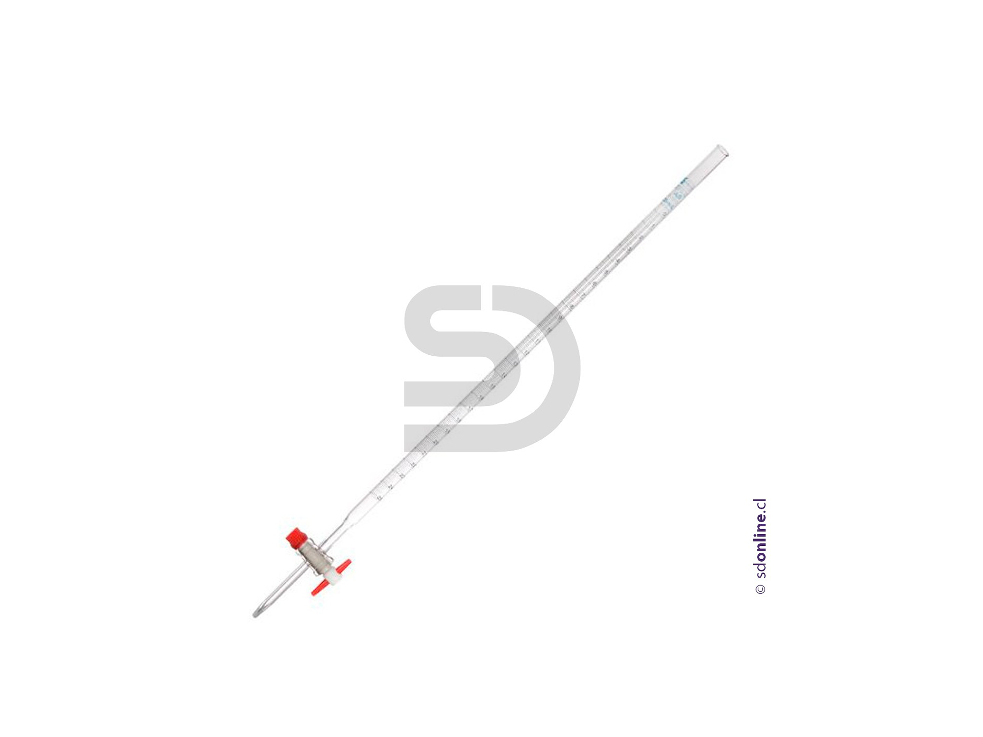 Bureta con llave de teflon 25Ml 1