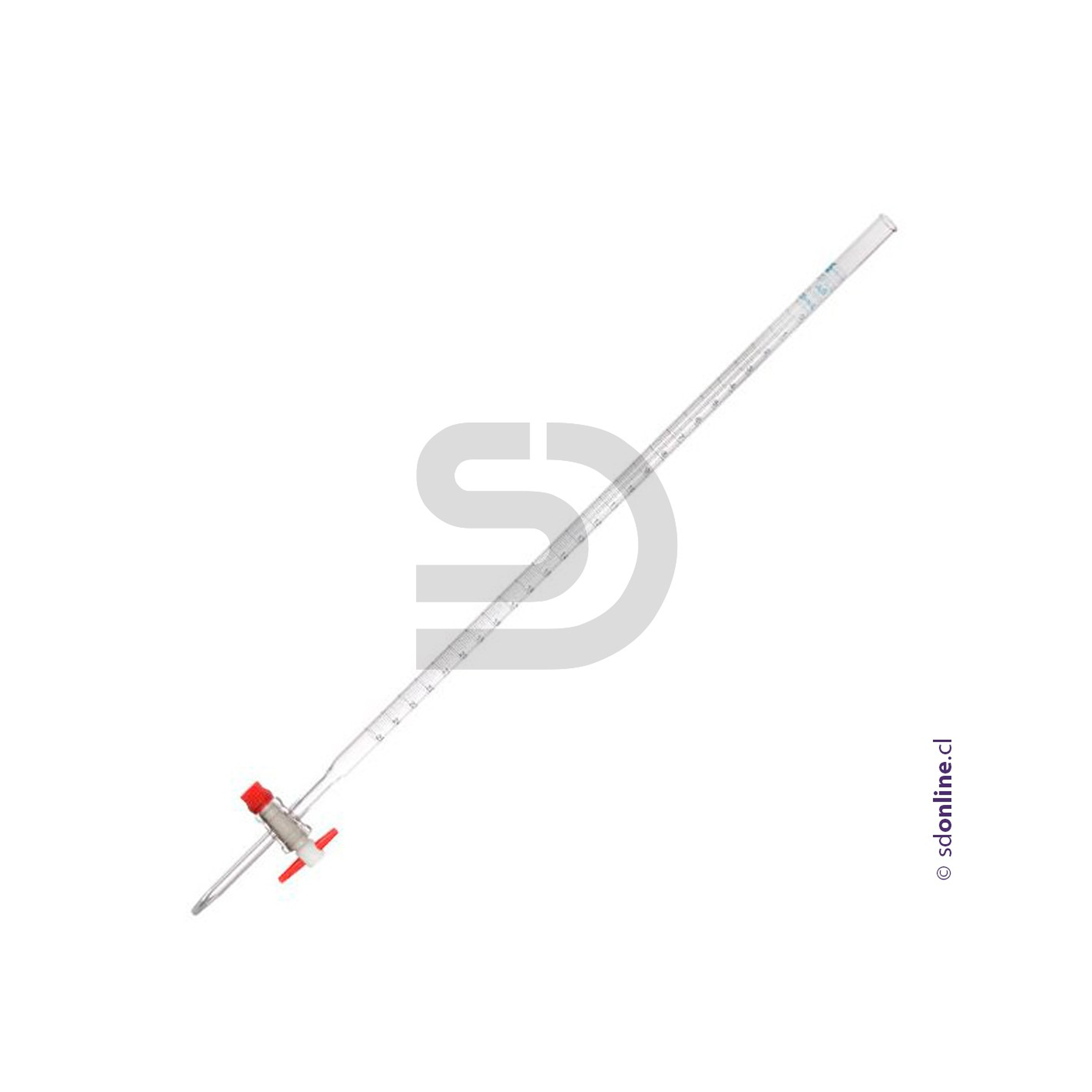 Bureta con llave de teflon 25Ml 1