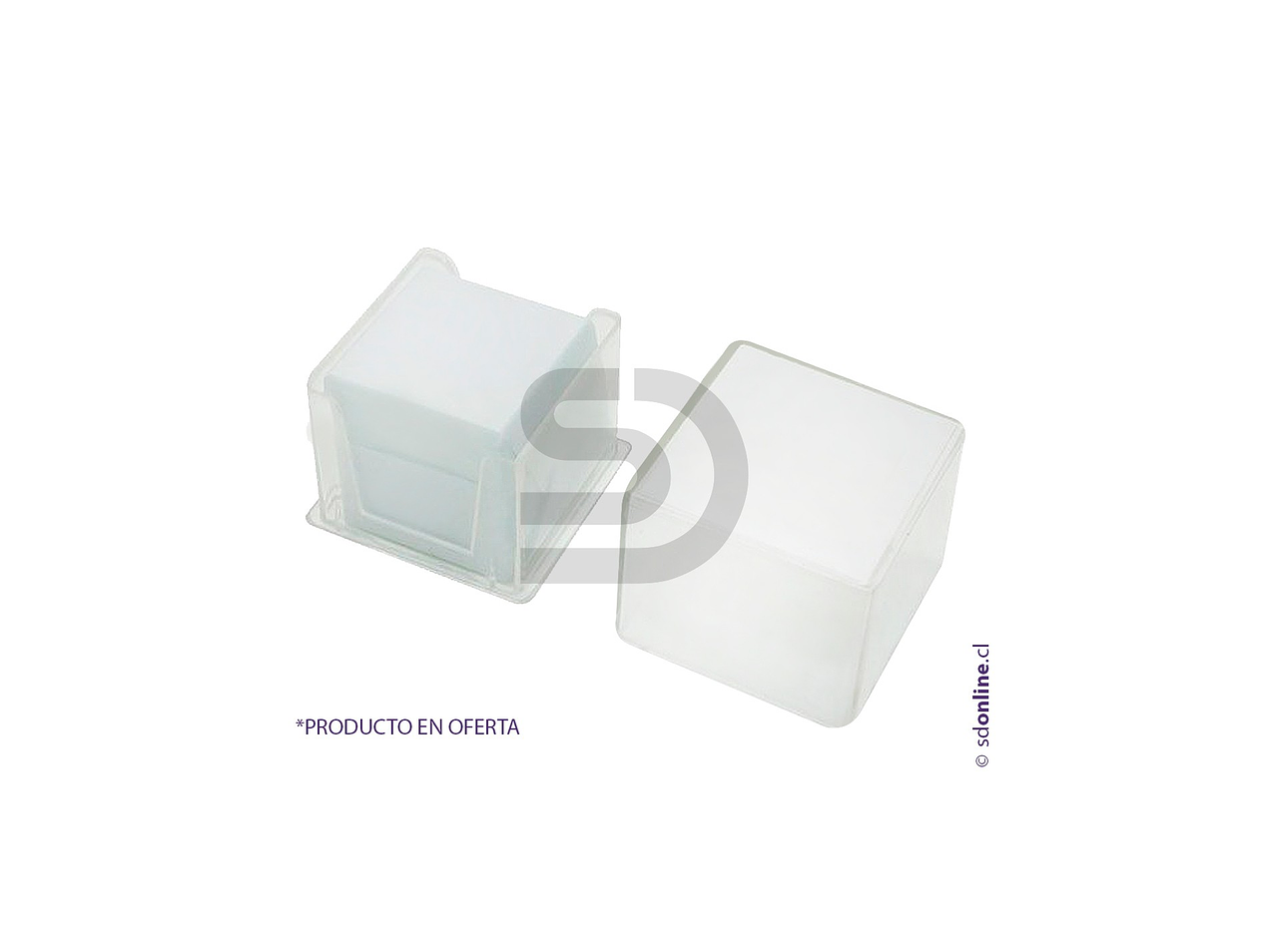 Cubre objeto caja plástica 20x20mm 100und 1