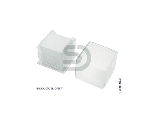 Cubre objeto caja plástica 20x20mm 100und 1