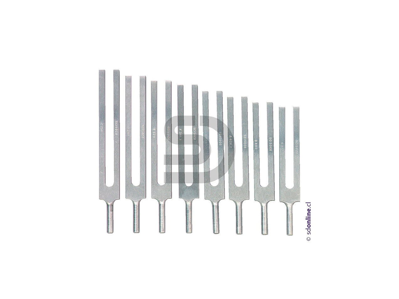 Diapasón con 8 tipos de frecuencia 1