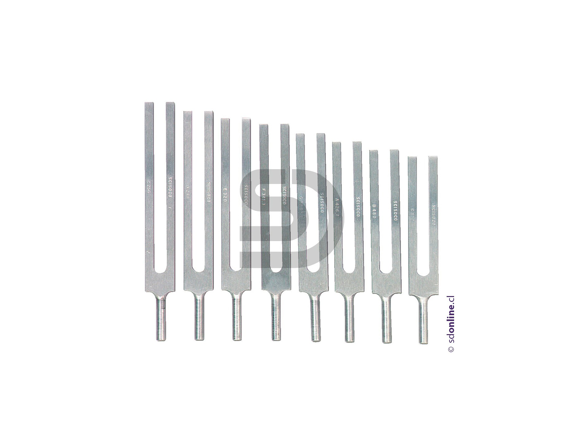 Diapasón con 8 tipos de frecuencia 1