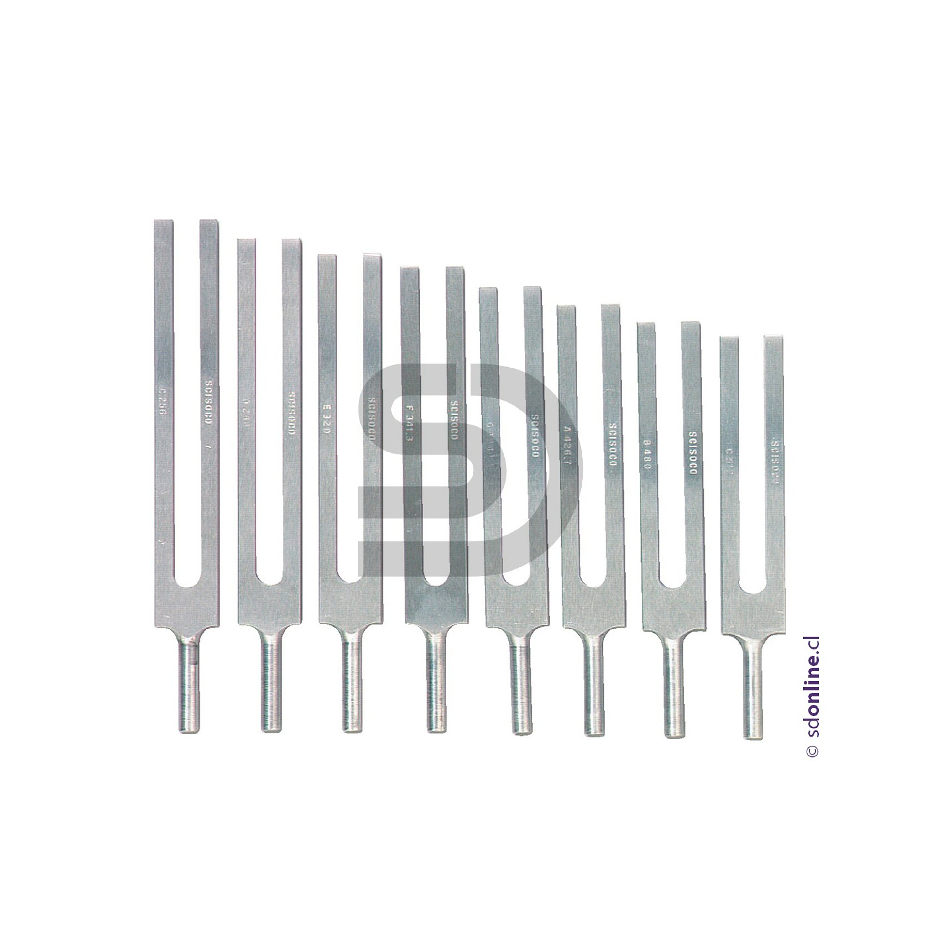 Diapasón con 8 tipos de frecuencia 1