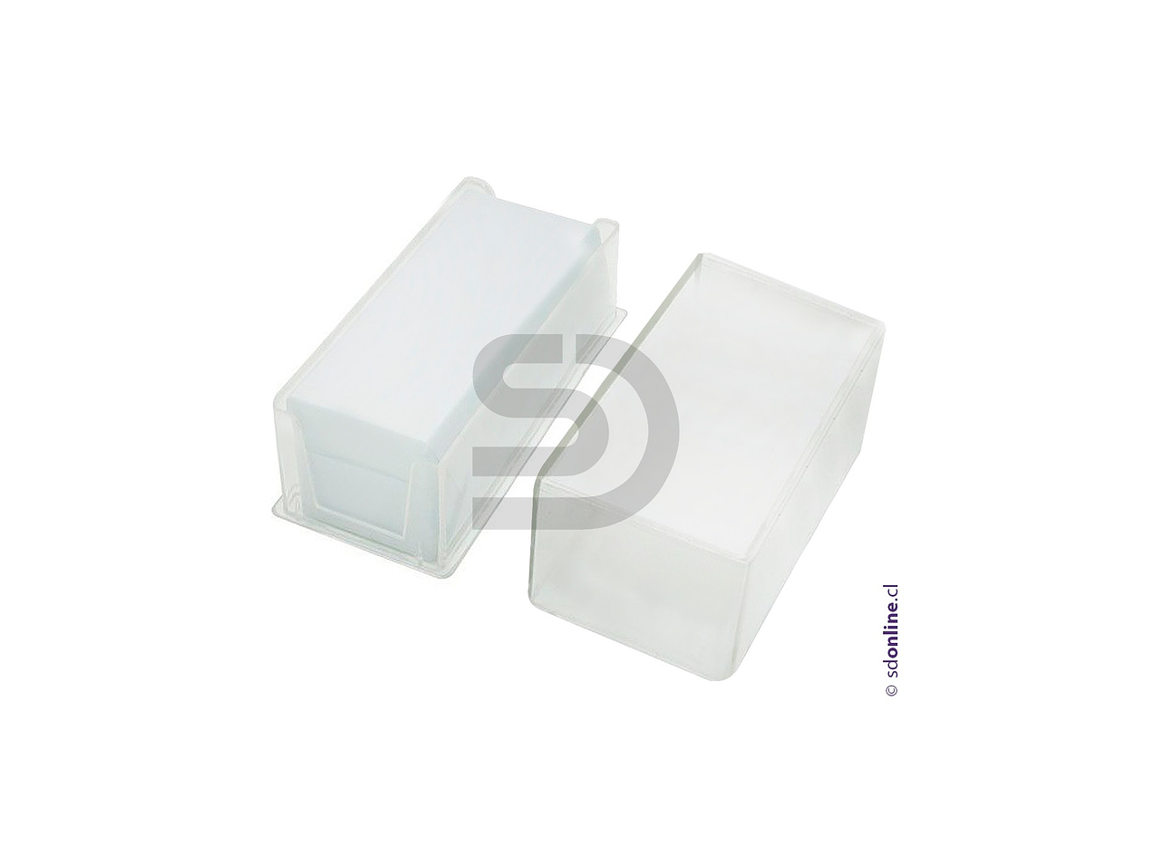 Cubre objeto caja plástica 24x50mm 100und 1