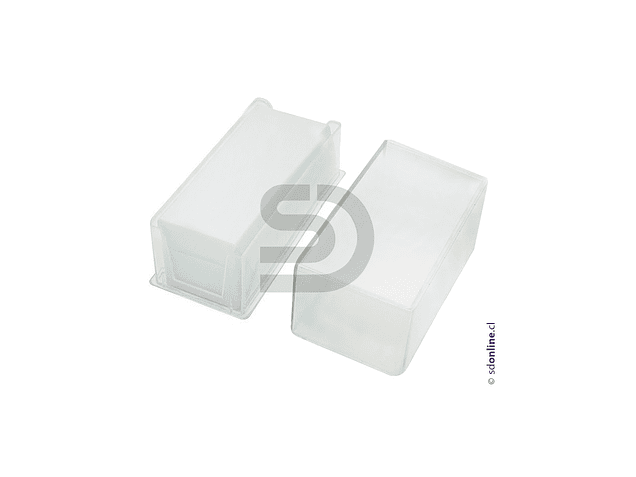 Cubre objeto caja plástica 24x50mm 100und 1