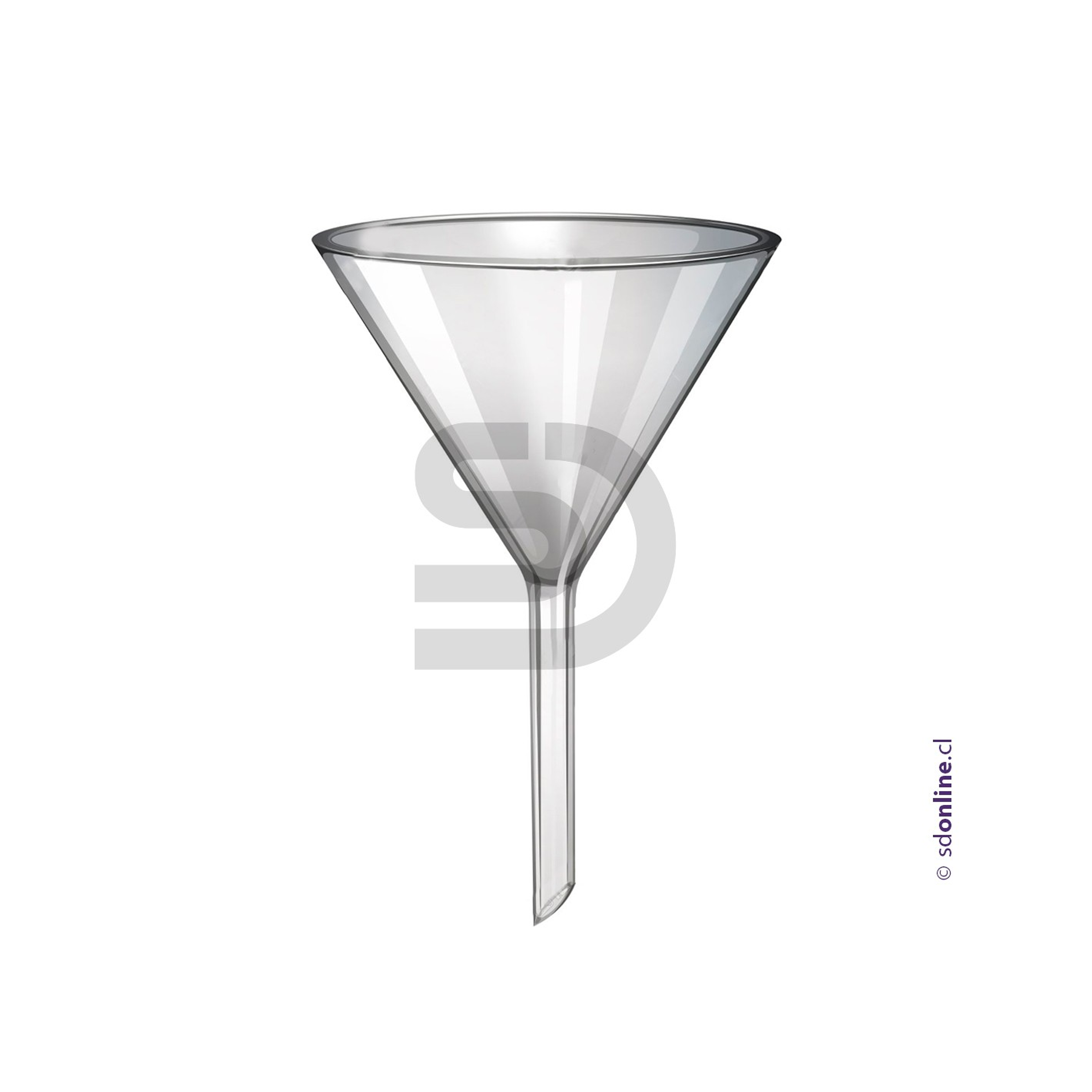 Embudo de vidrio 100Mm 1