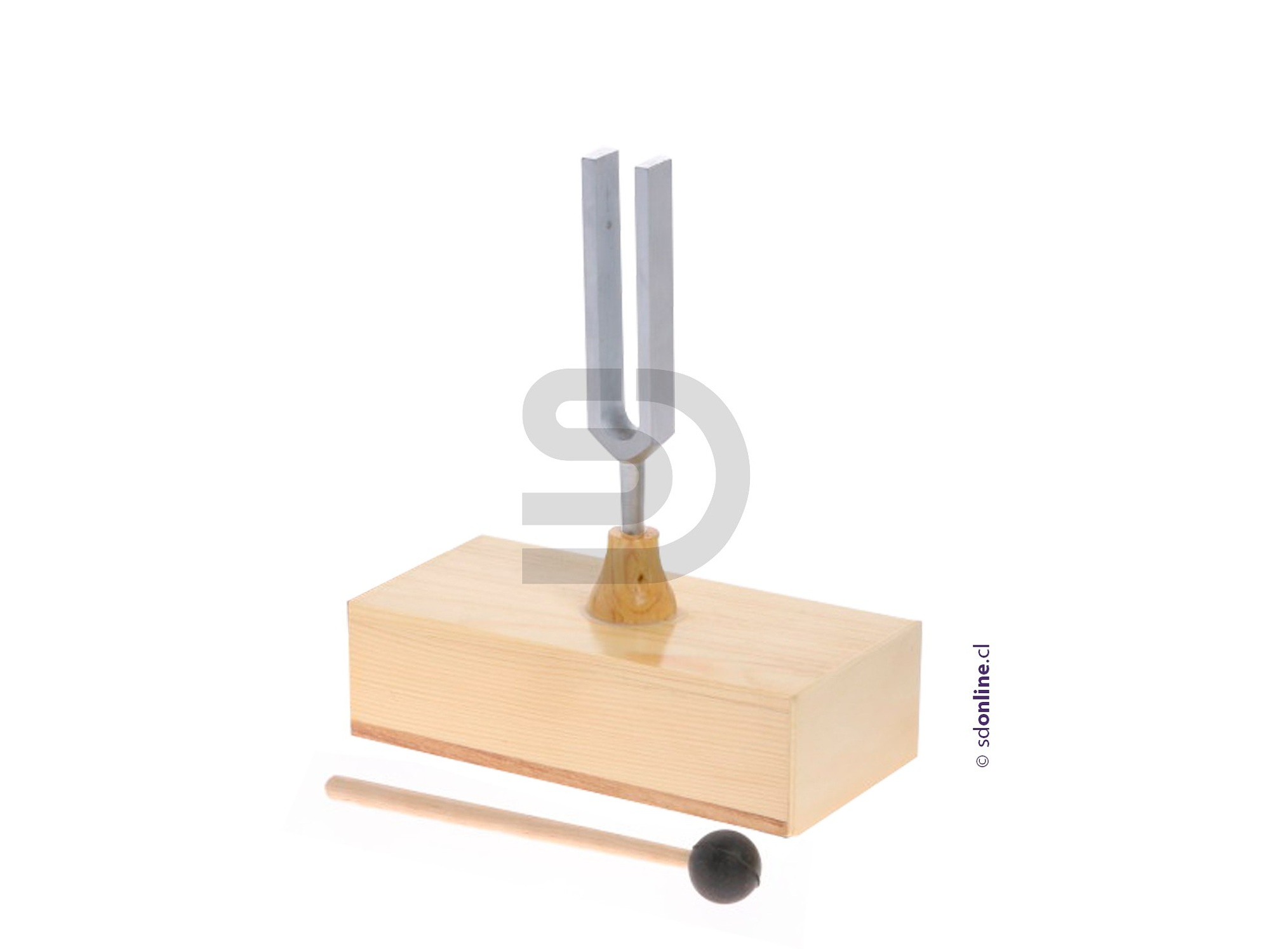 Diapasón Con Caja De Resonancia Y Martillo 512Hz 1