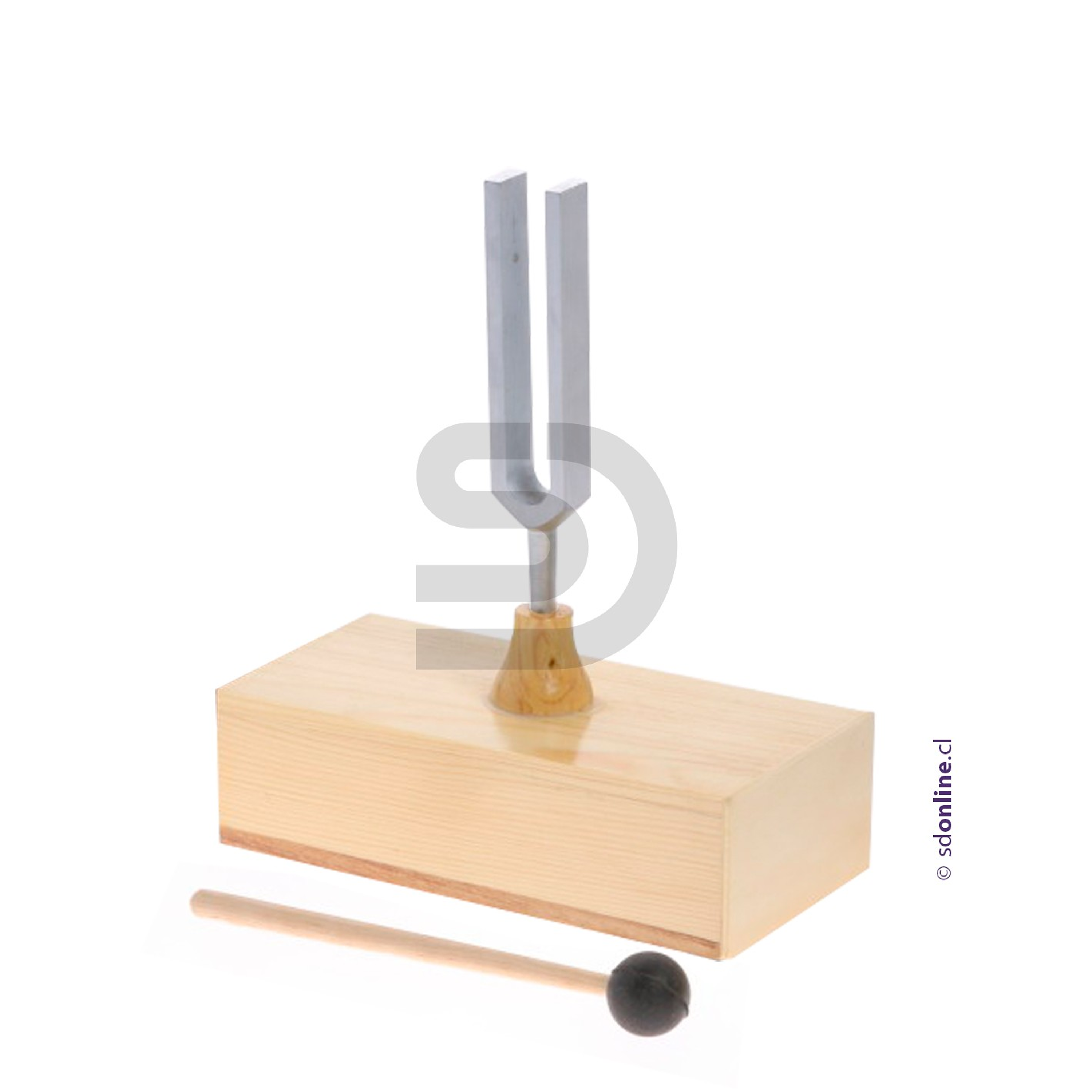 Diapasón Con Caja De Resonancia Y Martillo 512Hz 1