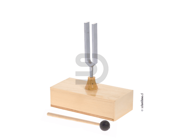 Diapasón Con Caja De Resonancia Y Martillo 512Hz 1
