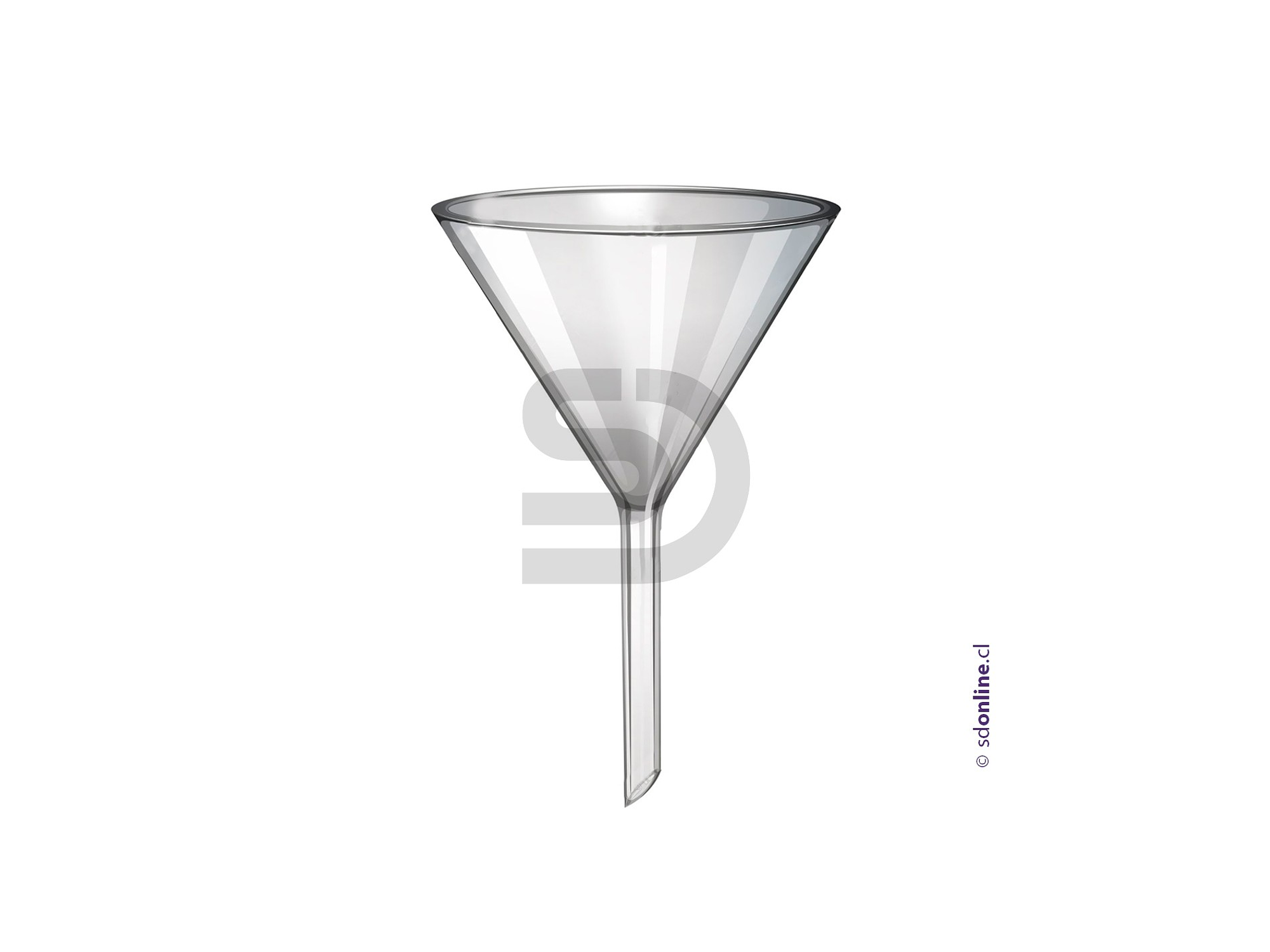 Embudo 50 Mm vidrio 1