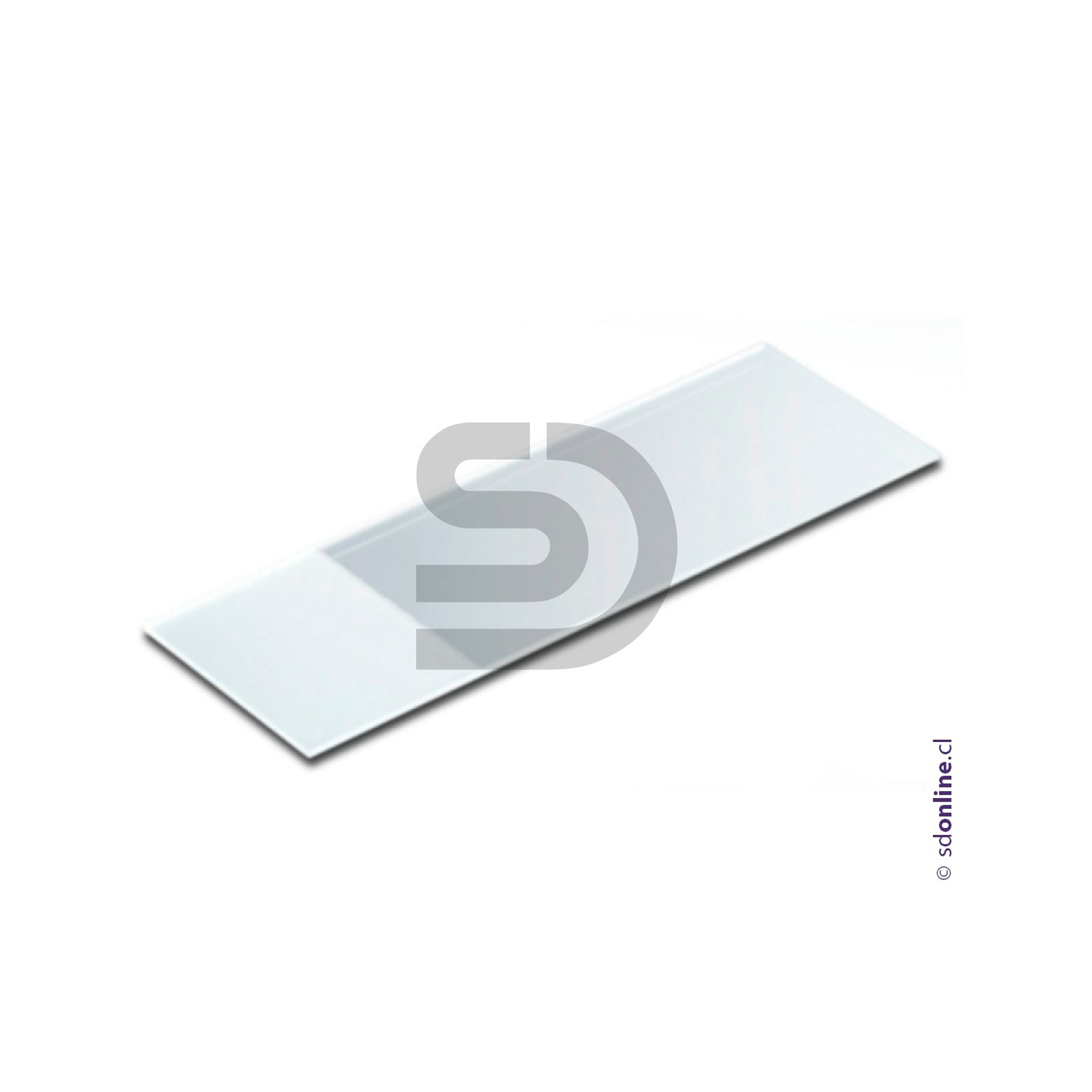 Porta objeto doble portafoliado 50 unid 25x75x1,2mm 1