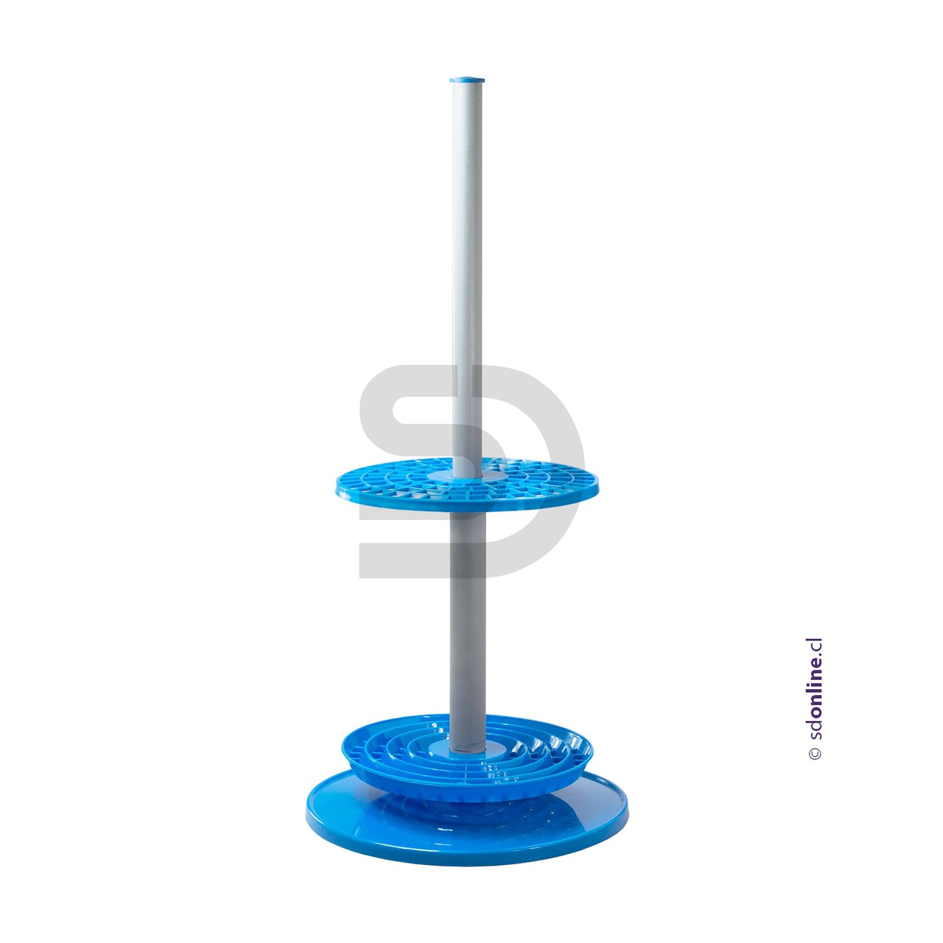 Gradilla giratoria porta 94 varillas y pipetas 1