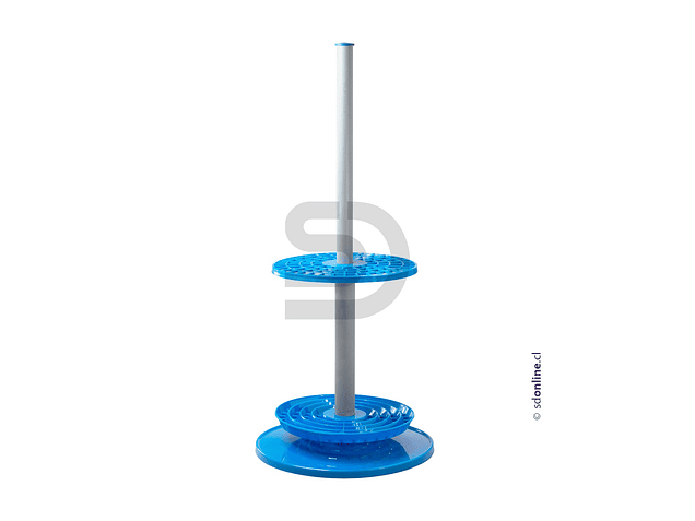 Gradilla giratoria porta 94 varillas y pipetas 1