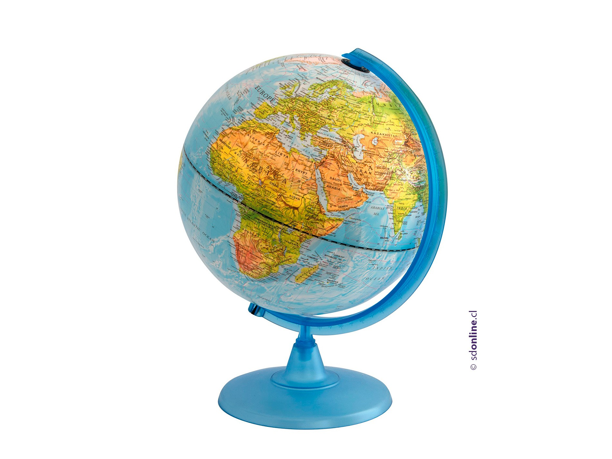 Globo terraqueo base plástico 30cm 1