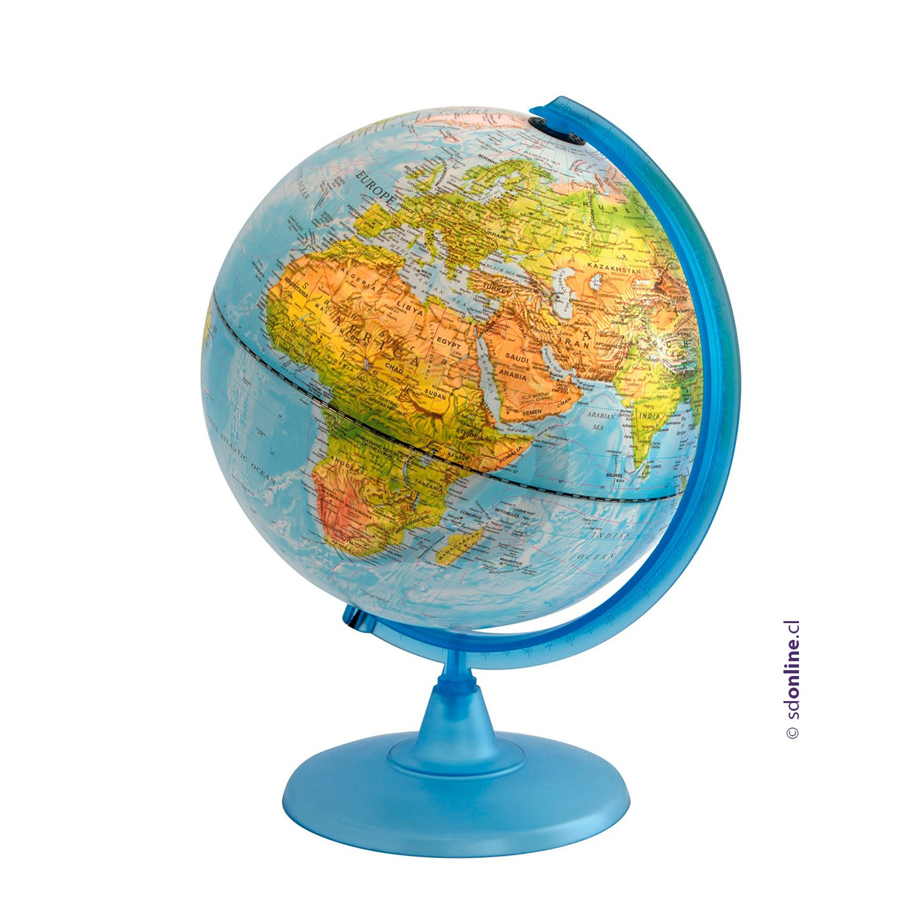 Globo terraqueo base plástico 30cm 1