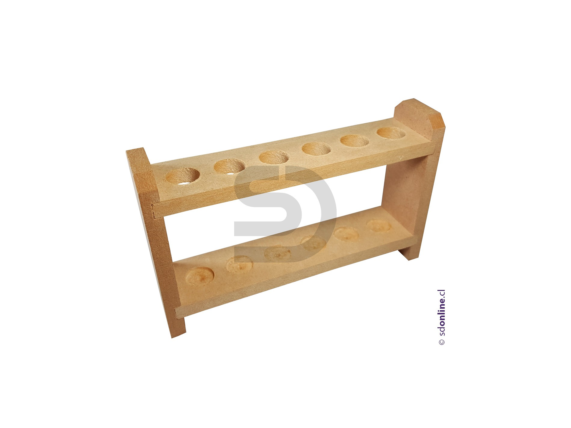 Gradilla madera 06 porta tubos 18mm 1