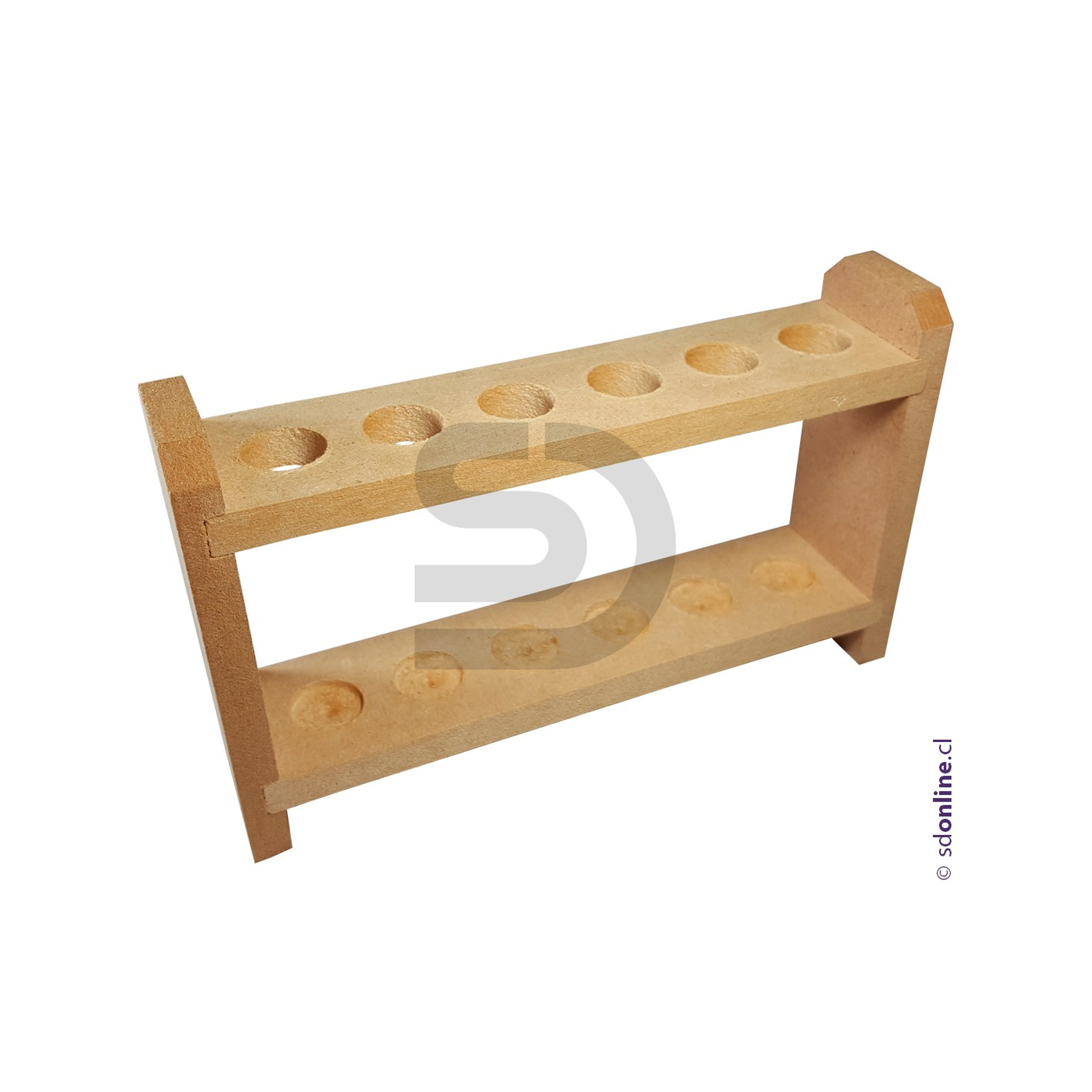 Gradilla madera 06 porta tubos 18mm 1