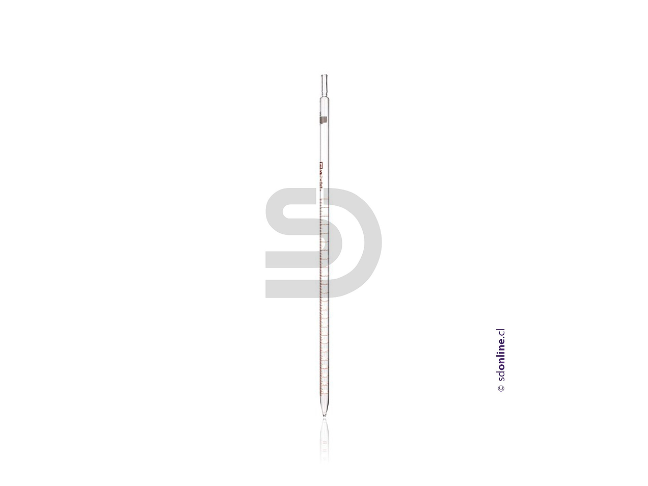 Pipeta vidrio graduada de 2Ml 1 A 10 1