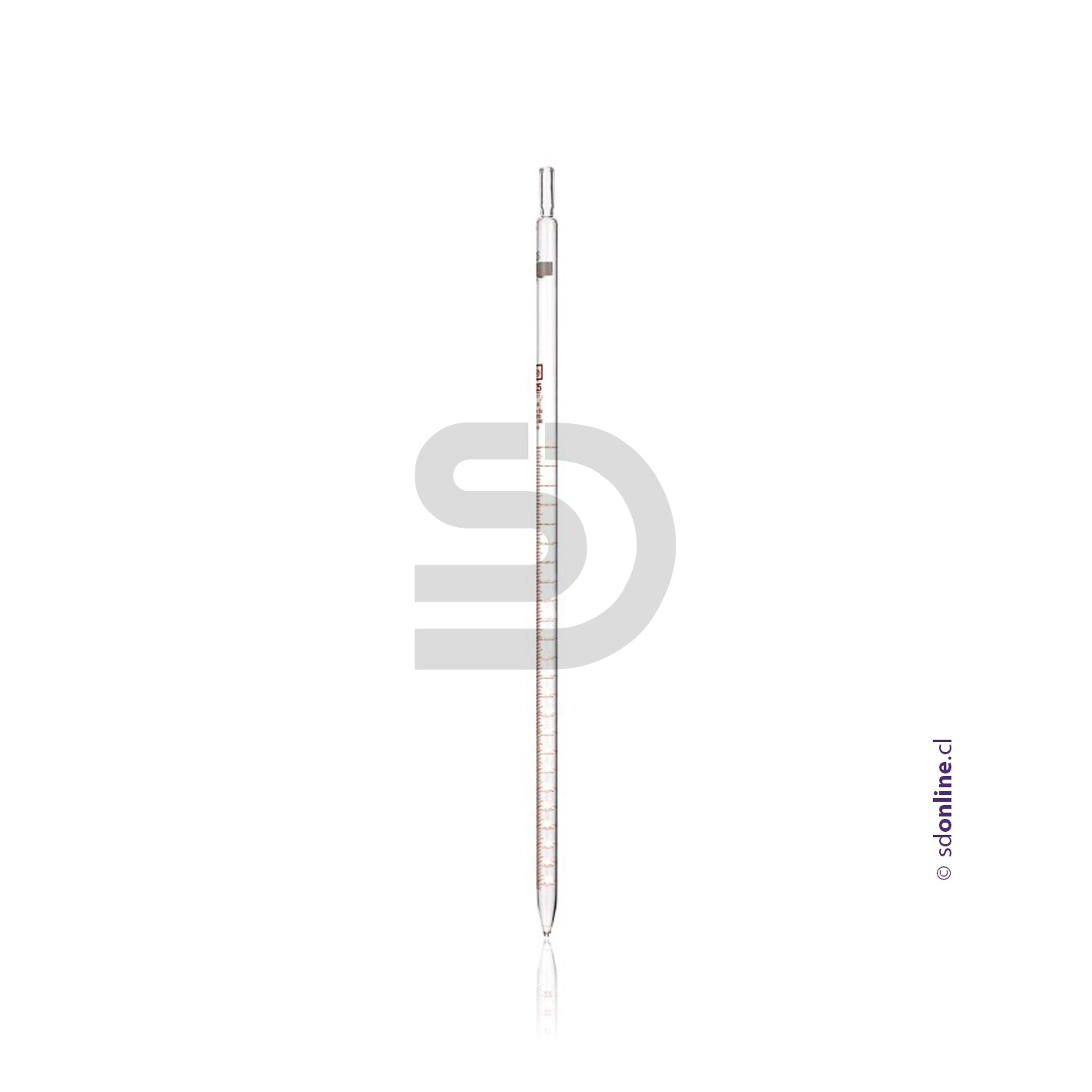 Pipeta vidrio graduada de 2Ml 1 A 10 1