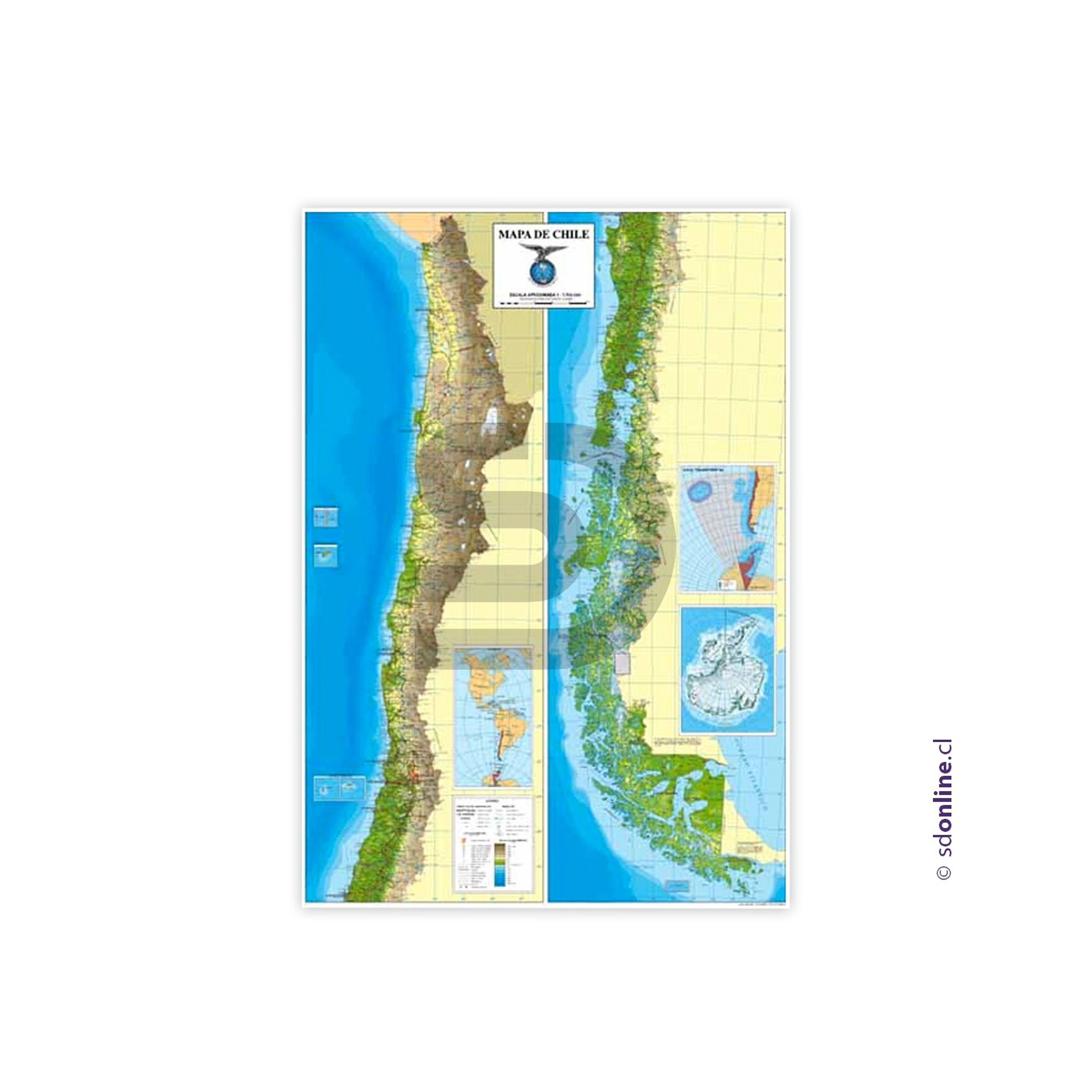 Mapa de chile politico administrativo escala 1:2.200.000 1