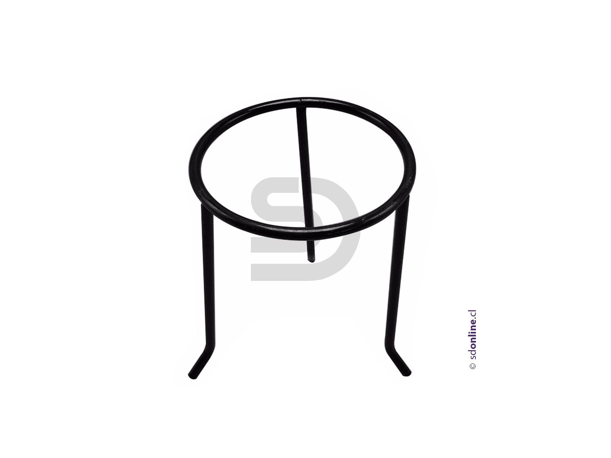 Tripode metal pintado cromado para mechero 1