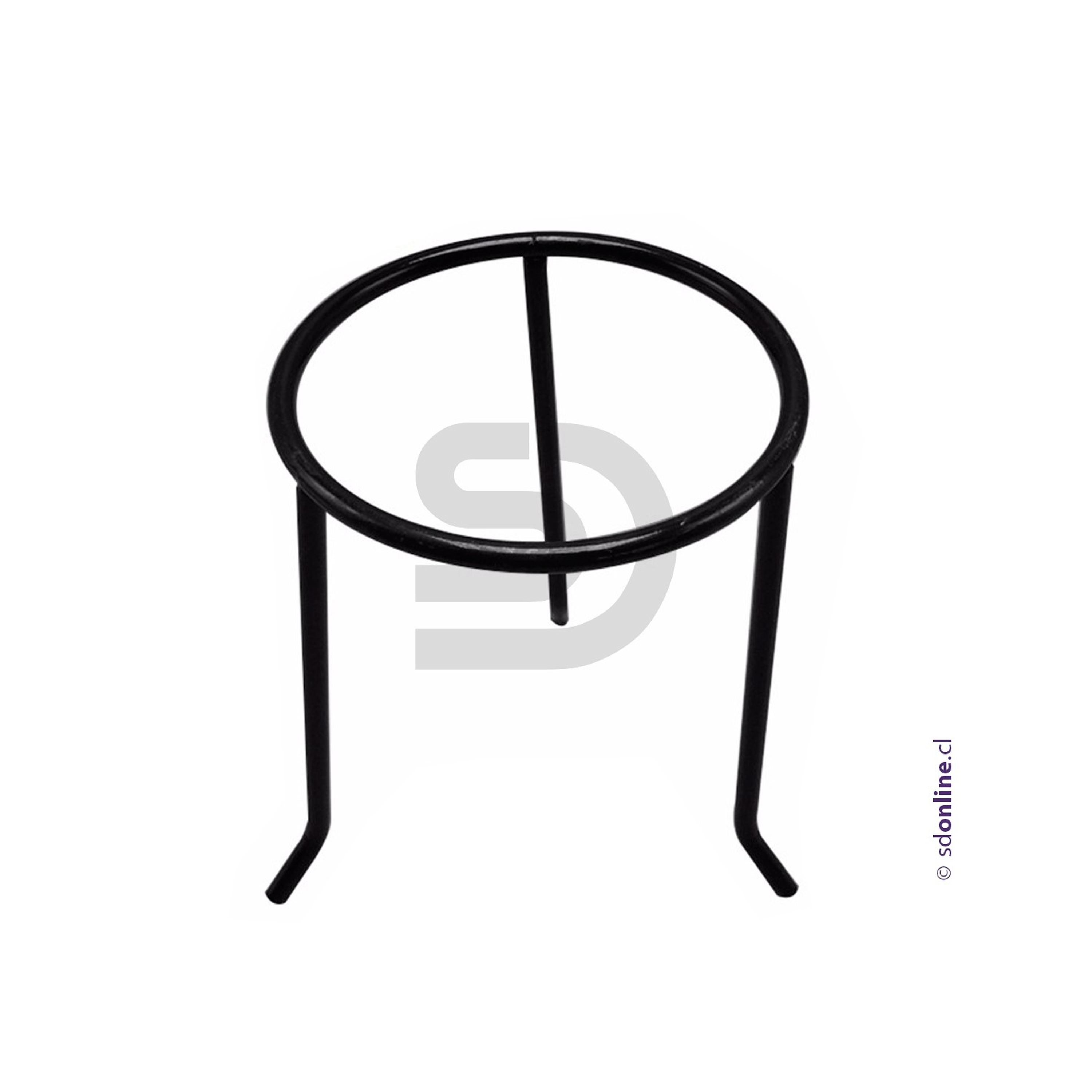 Tripode metal pintado cromado para mechero 1