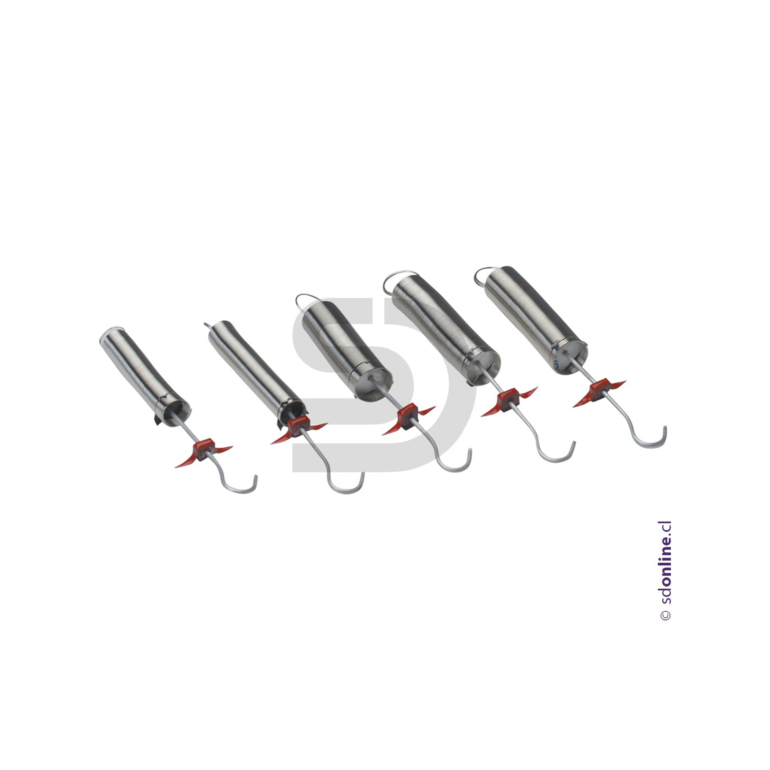 Resortes para experimento ley de Hooke 1