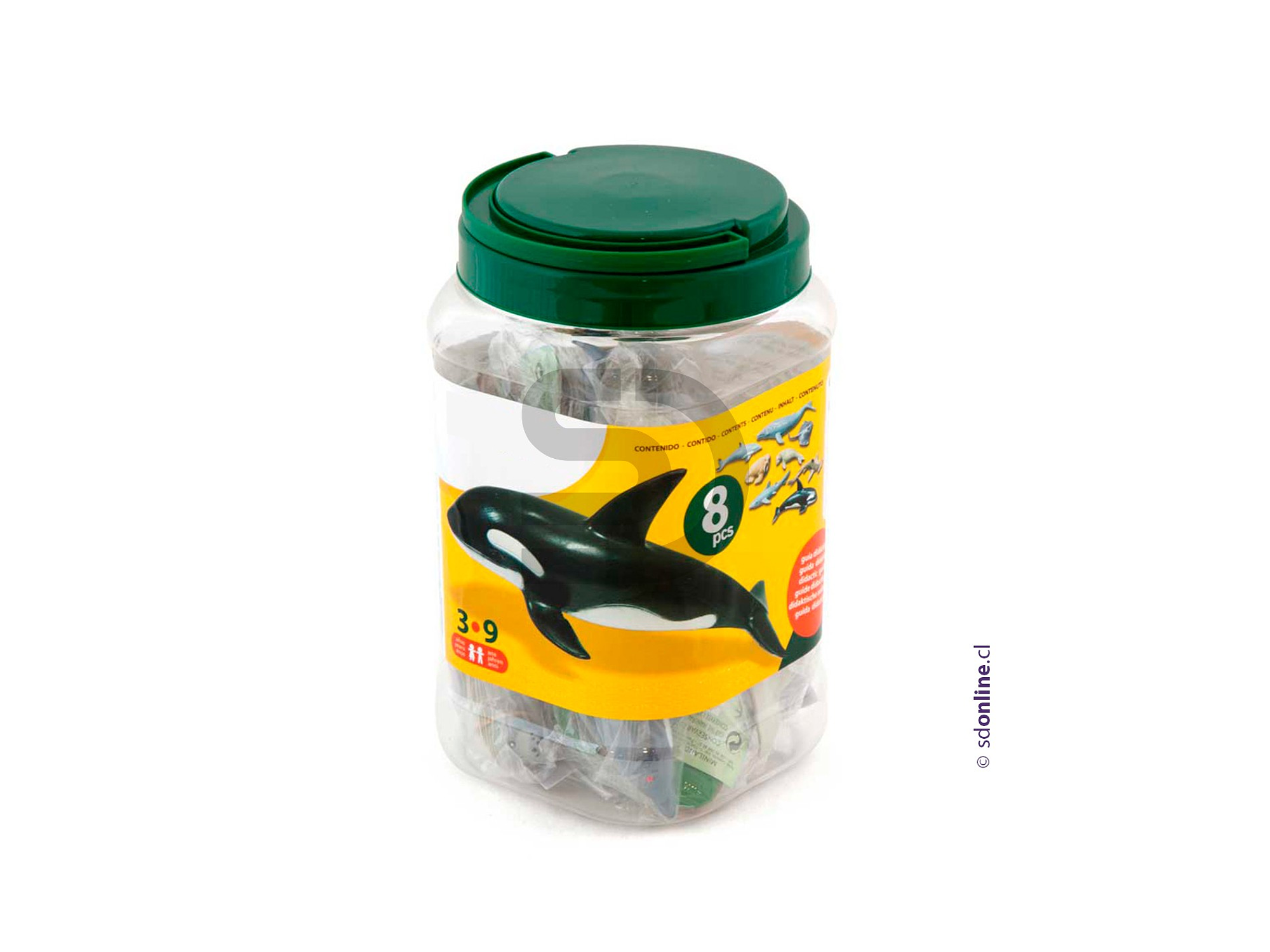 Animales marinos de goma 8 a 13Cm Set 8Und 1