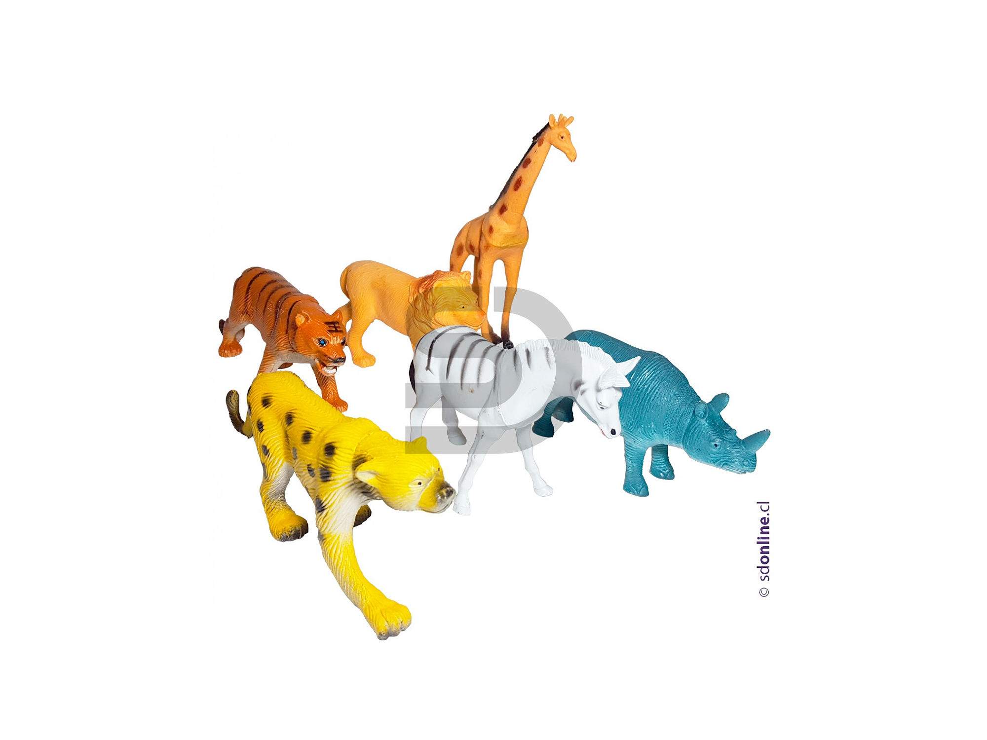 Animales selva set 6 und 8-10Cm 1