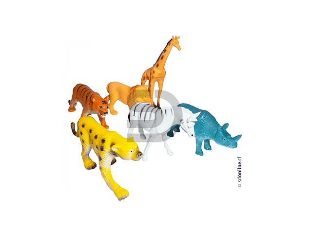 Animales selva set 6 und 8-10Cm 1