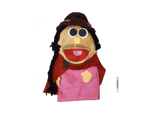 Títeres trajes típicos norte centro y sur de Chile 10Und 5