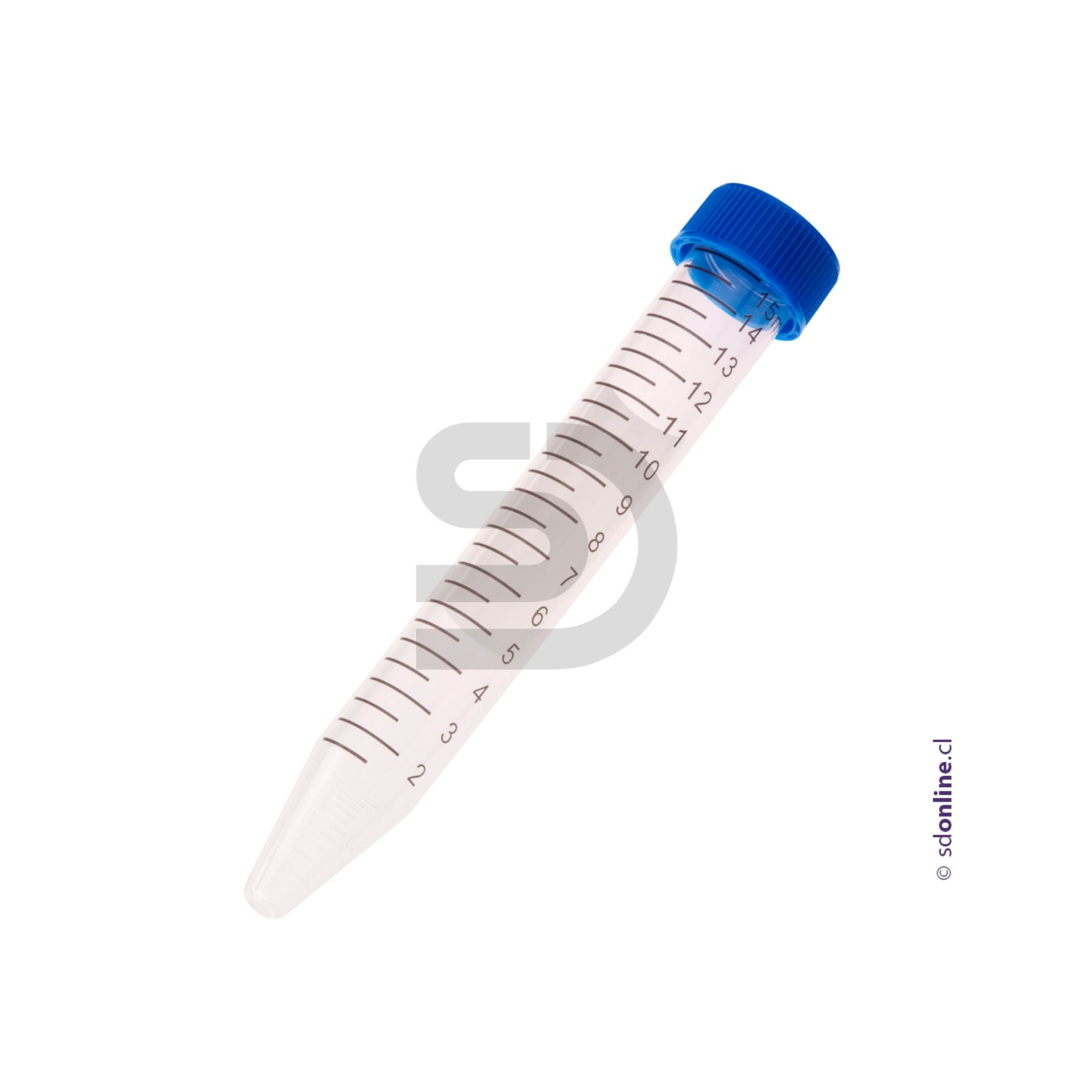 Tubo falcon plástico conico tapa rosca graduado 15Ml 100Und 1