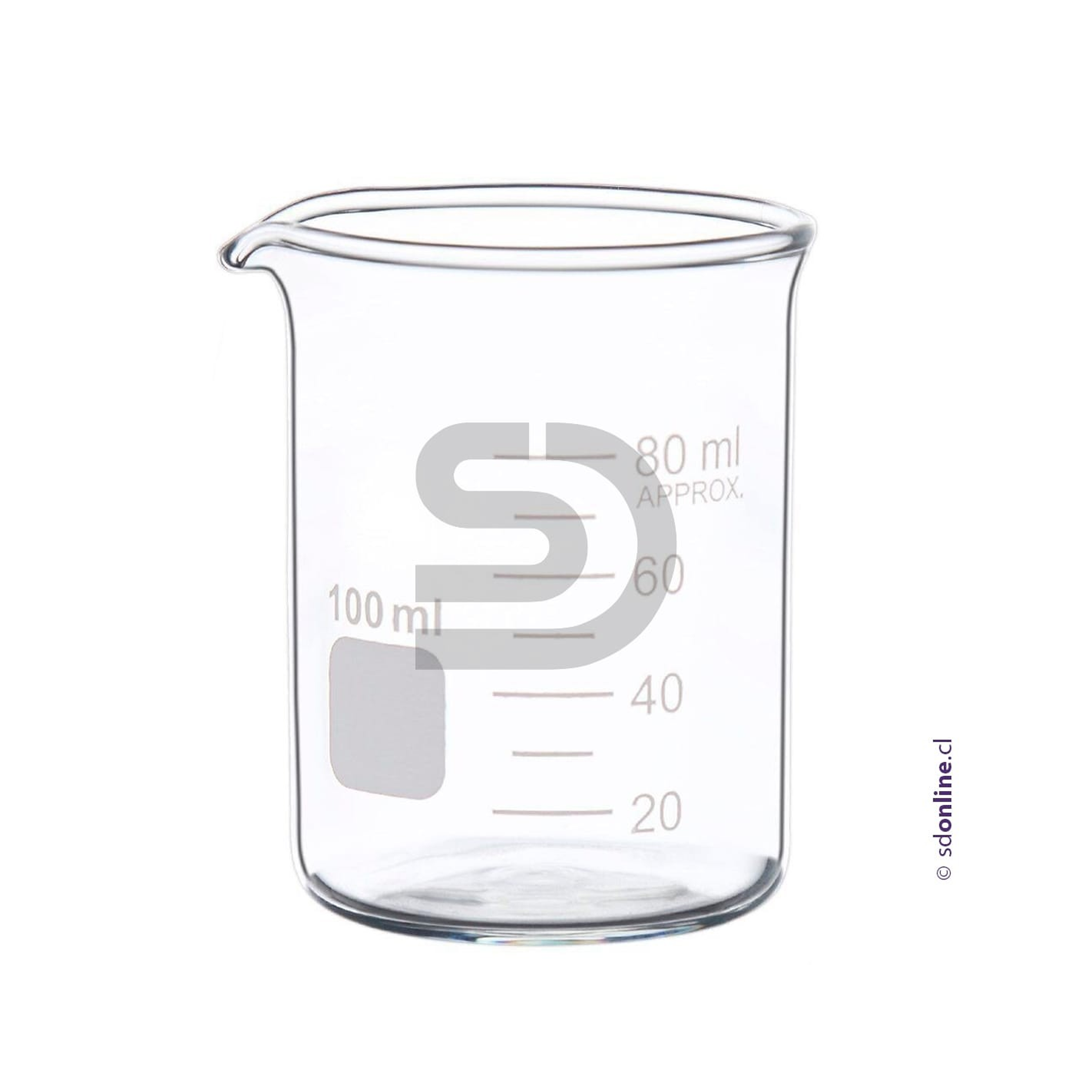 Vaso precipitado vidrio Borosilicato 100Ml 1