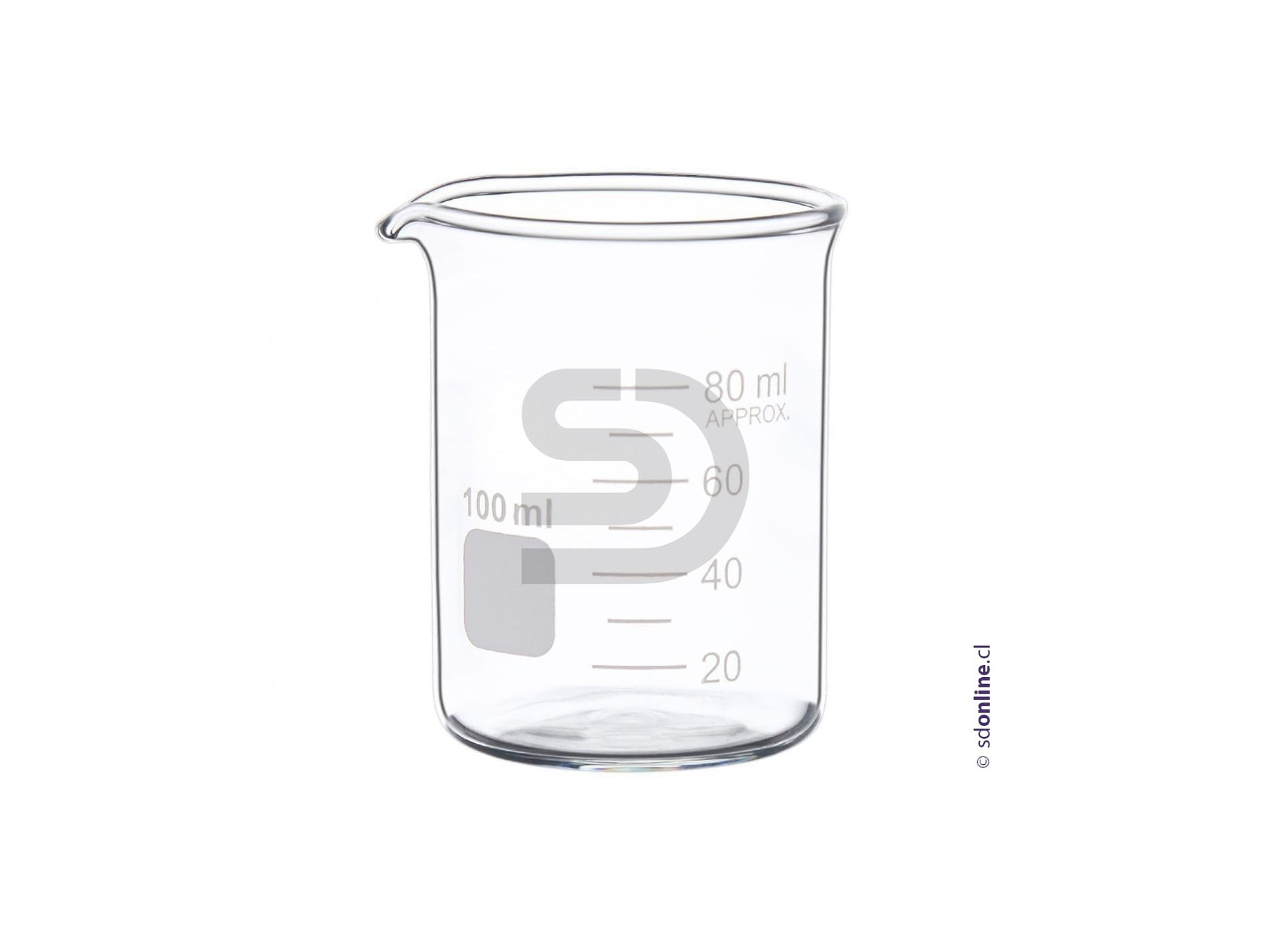 Vaso precipitado vidrio clase A 100Ml 1