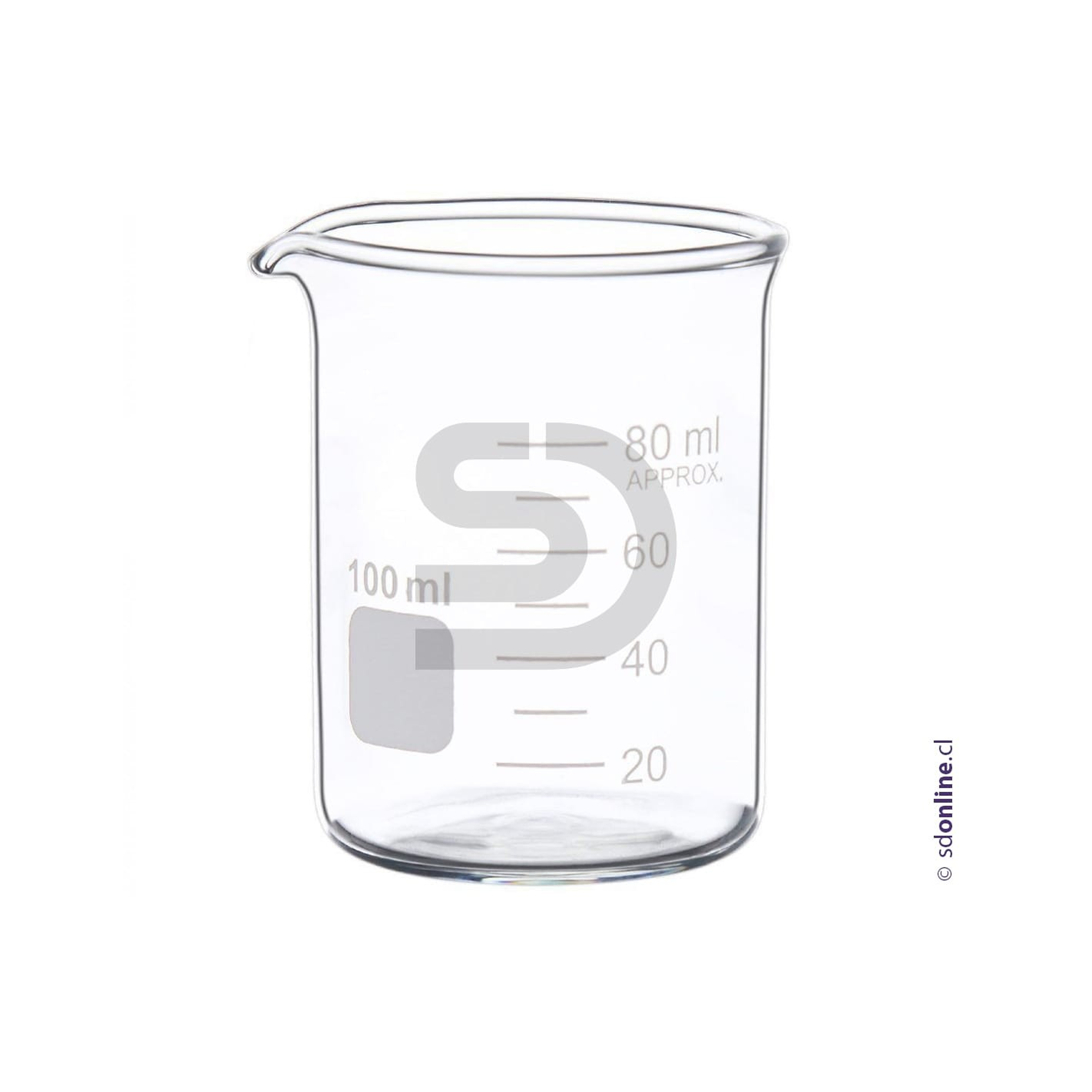 Vaso precipitado vidrio clase A 100Ml 1